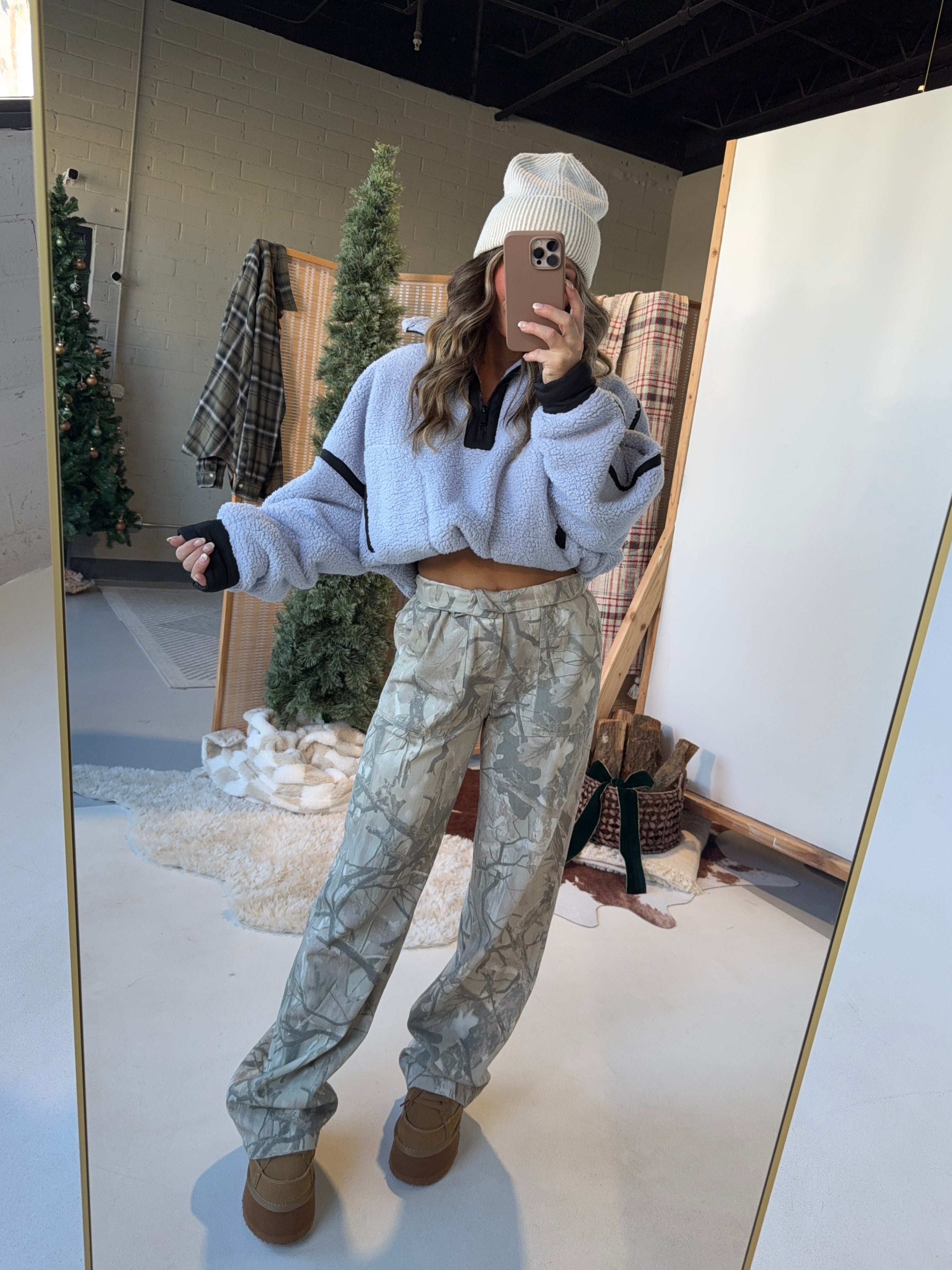 Woodlen High Waisted Camo Cargos