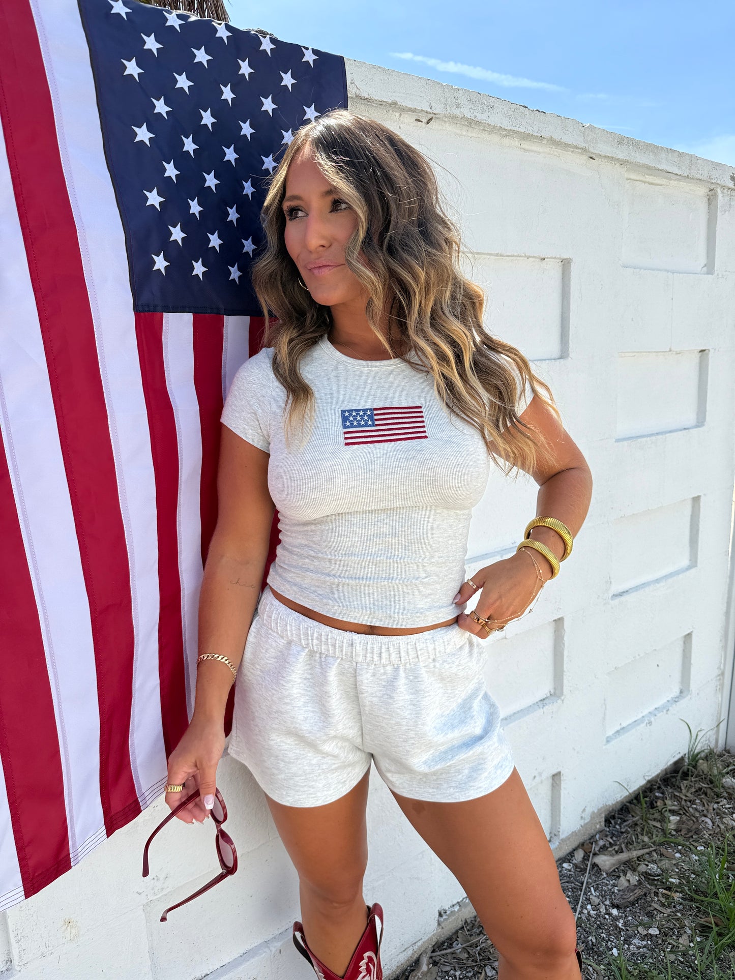 Firework Lounger Shorts Heather Grey