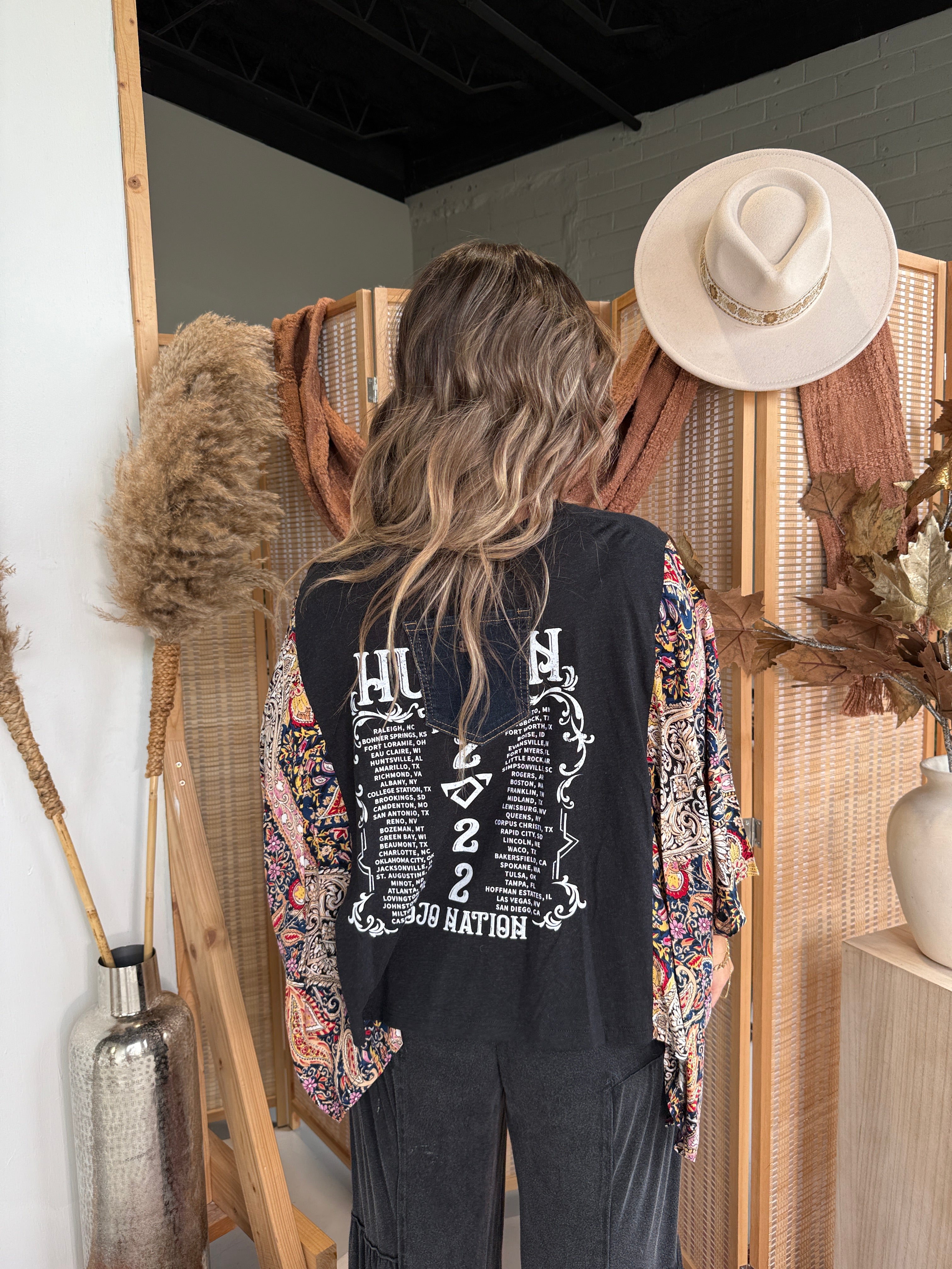 Cody Johnson Mix & Match Tee Black Floral