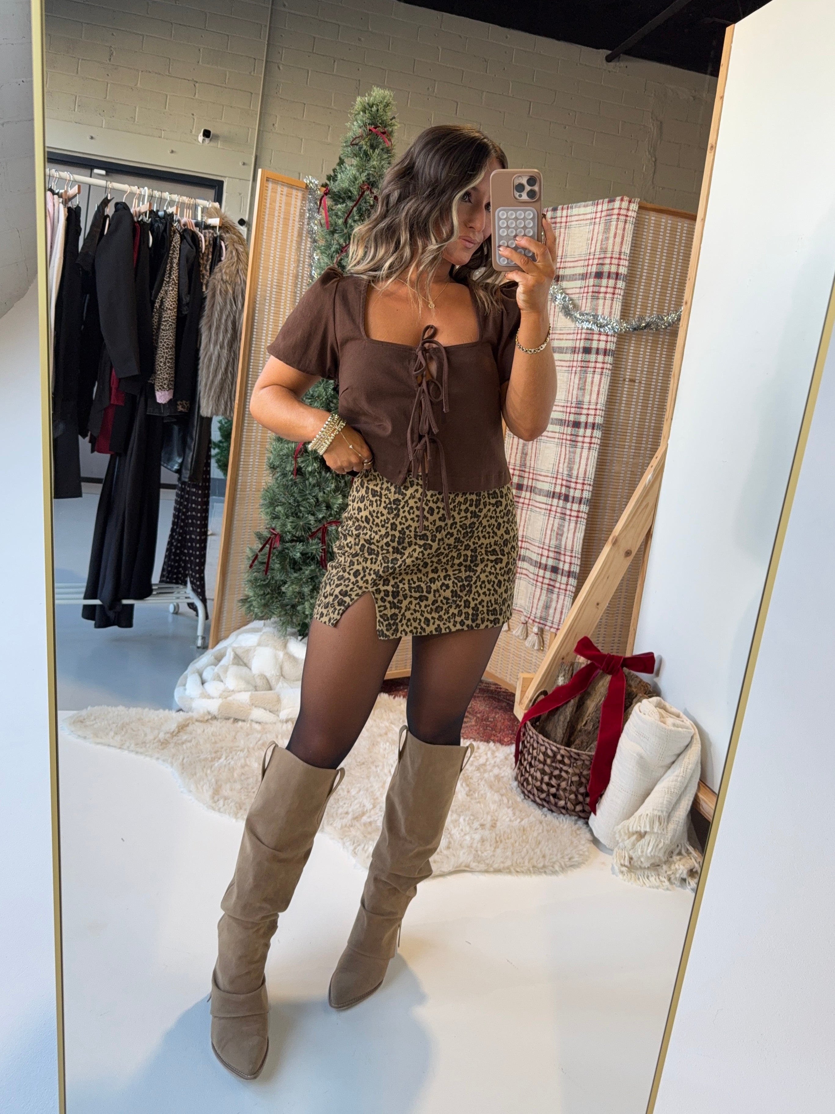 Sasha Mini Skort Leopard