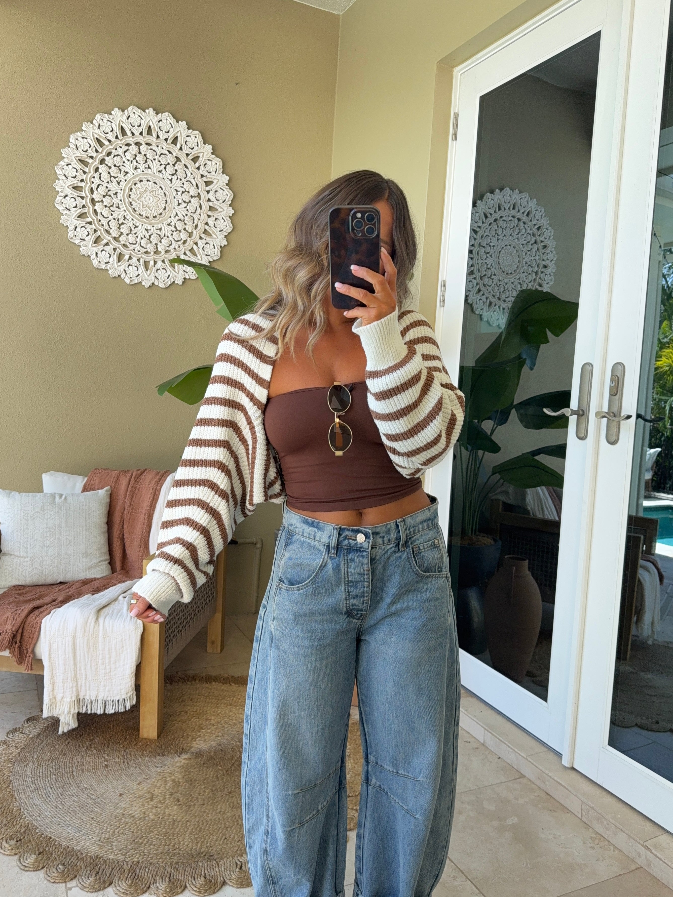 Afternoon Tube Top Brown
