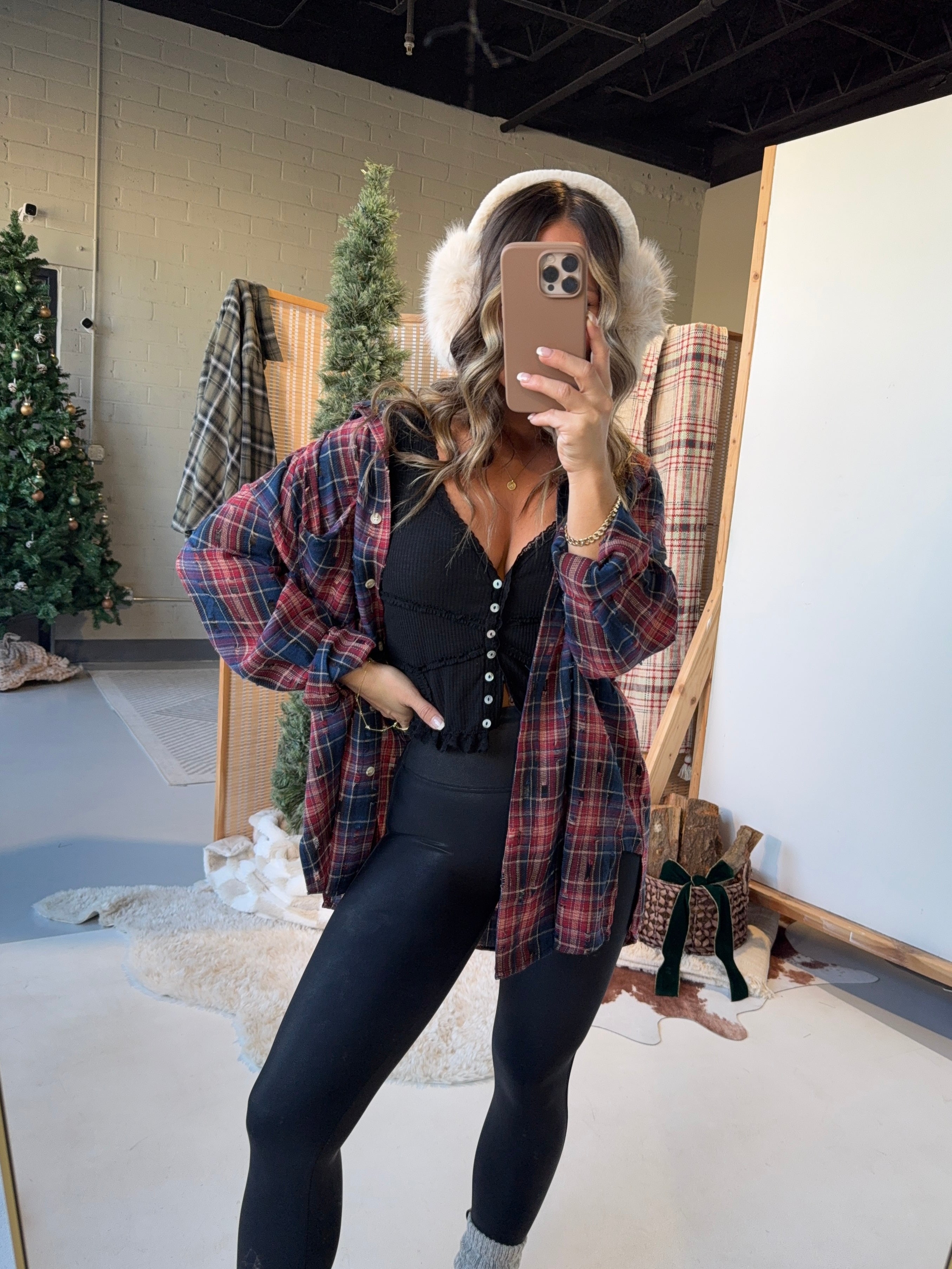 Amber Haze Lace Trim Top Black