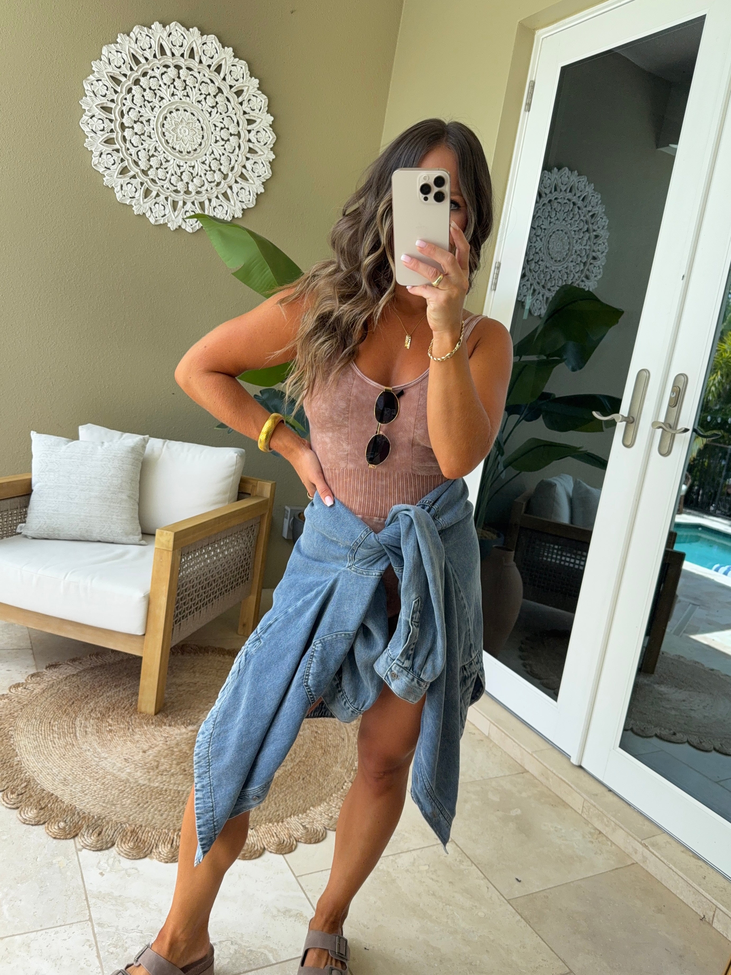Late Evenings Button Down Chambray