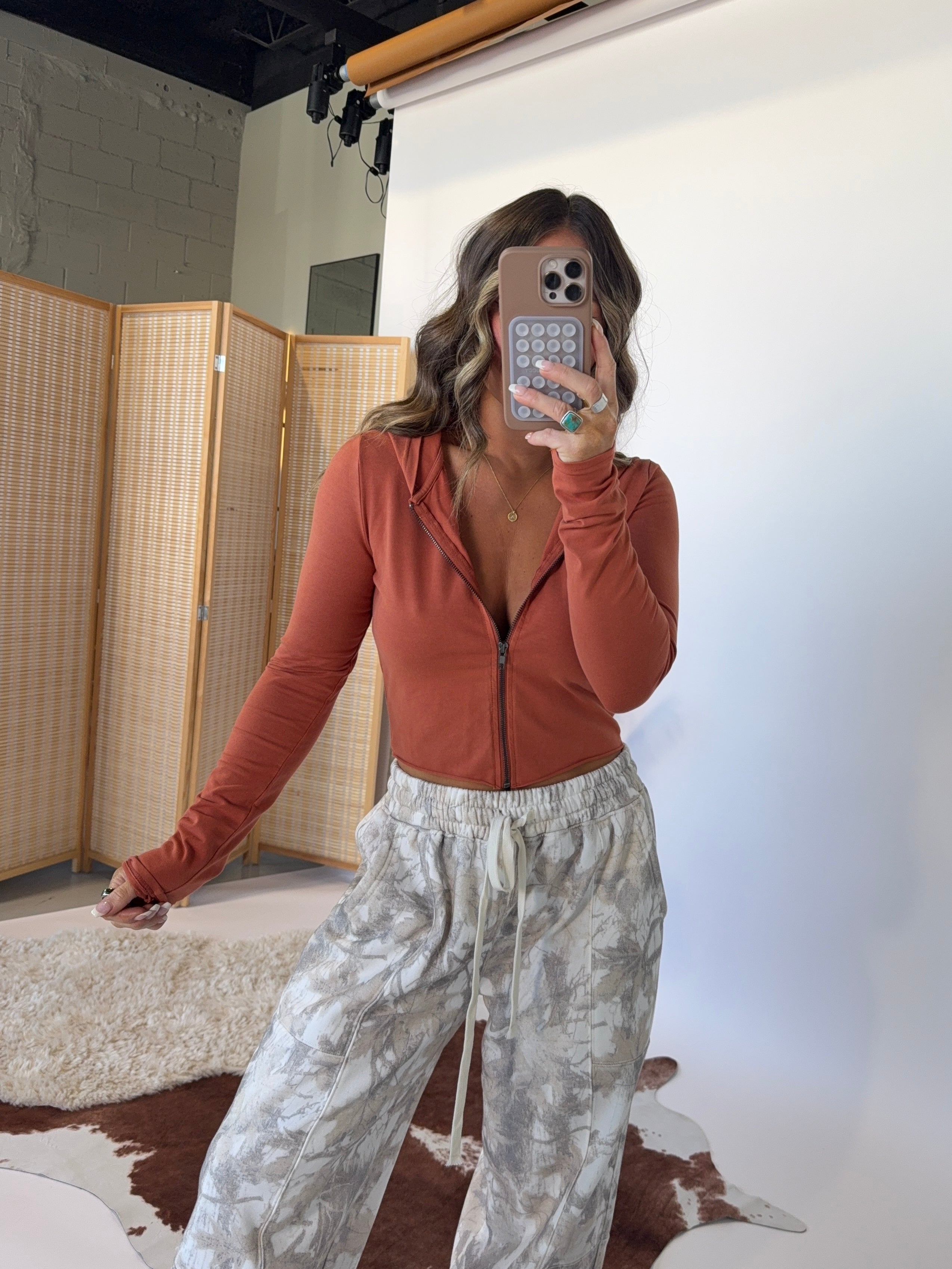 Coming Home Zip Up Jacket Clay