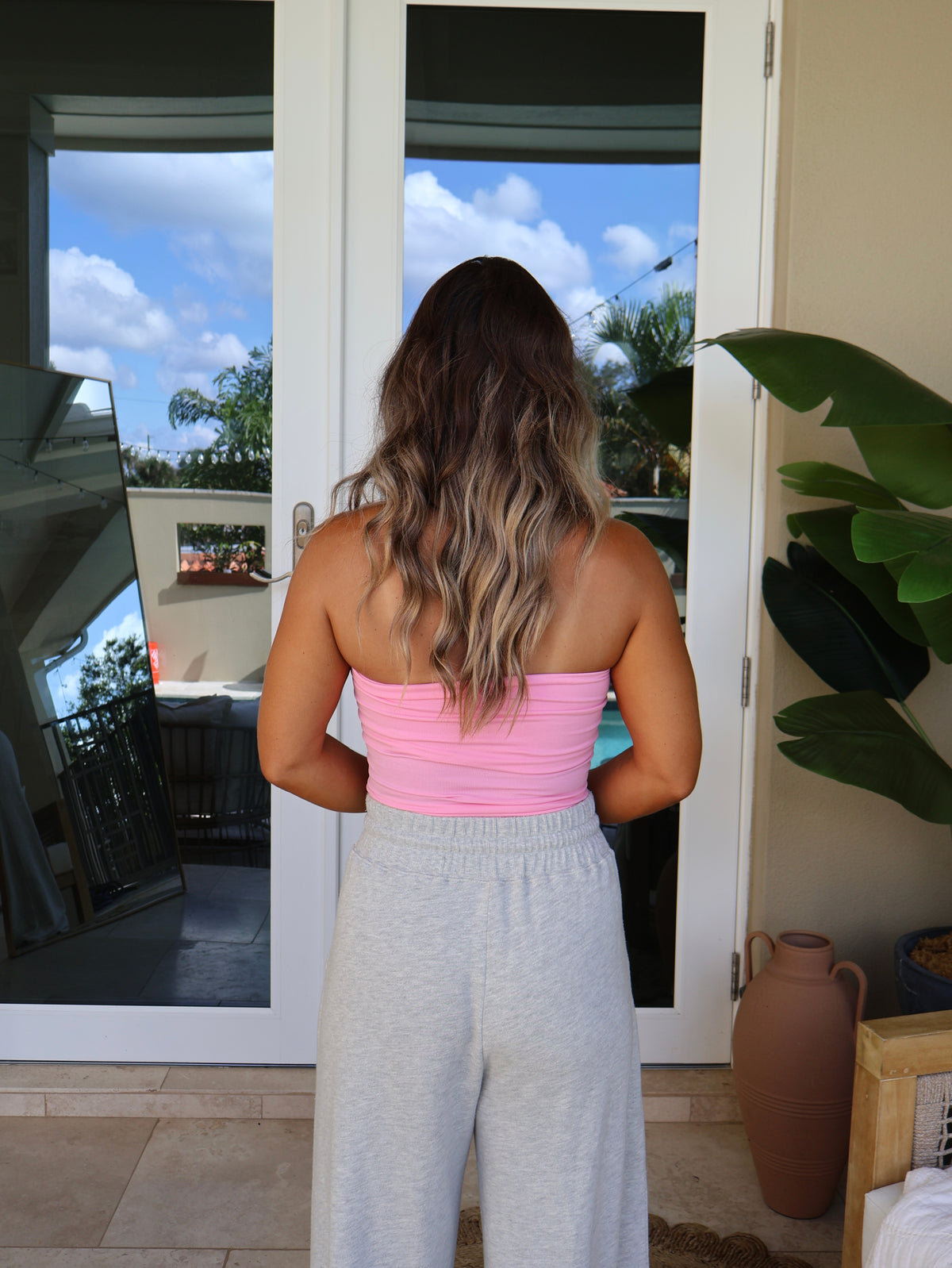 Afternoon Tube Top Pink