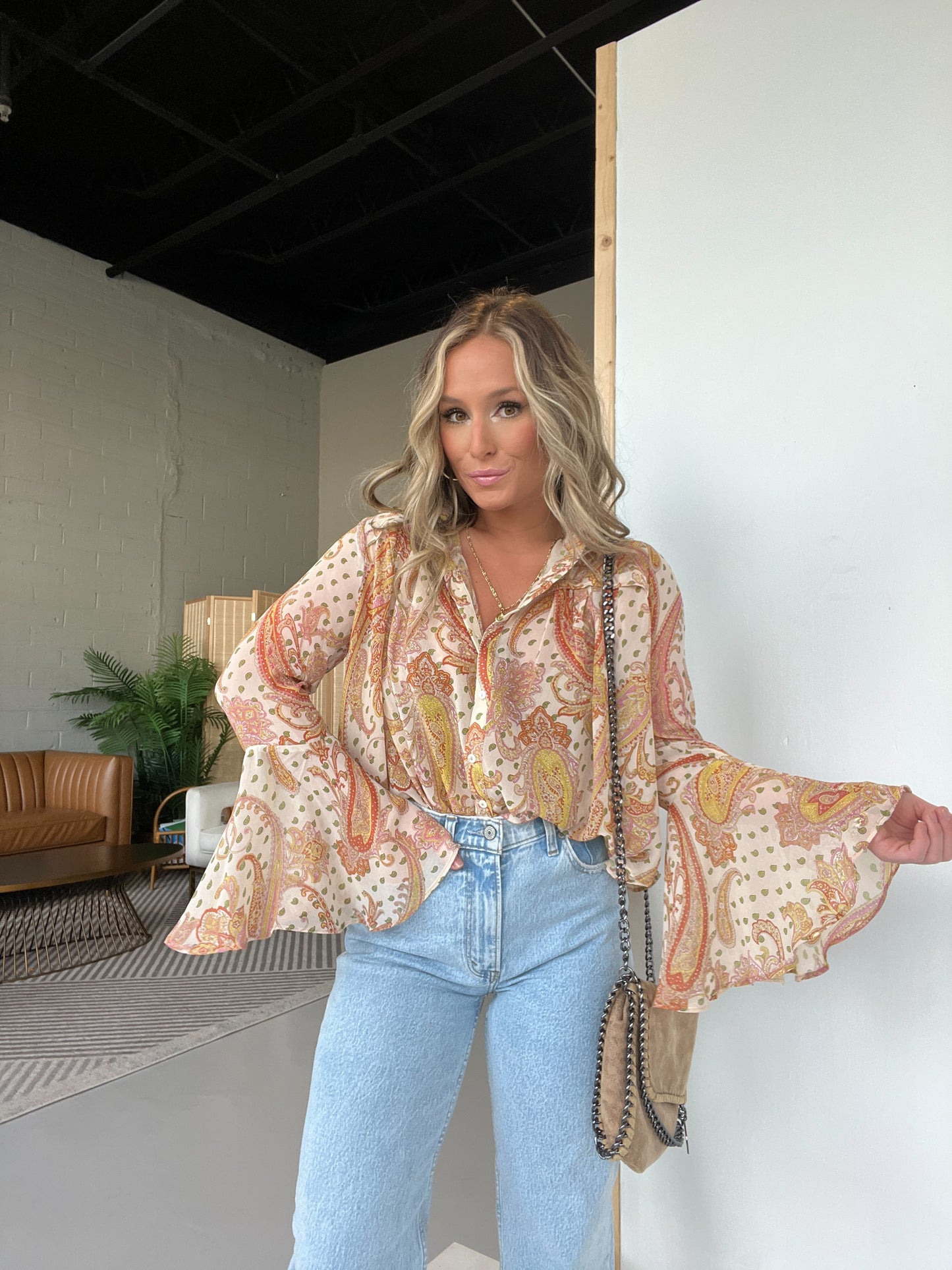 Blush Dreams Boho Blouse