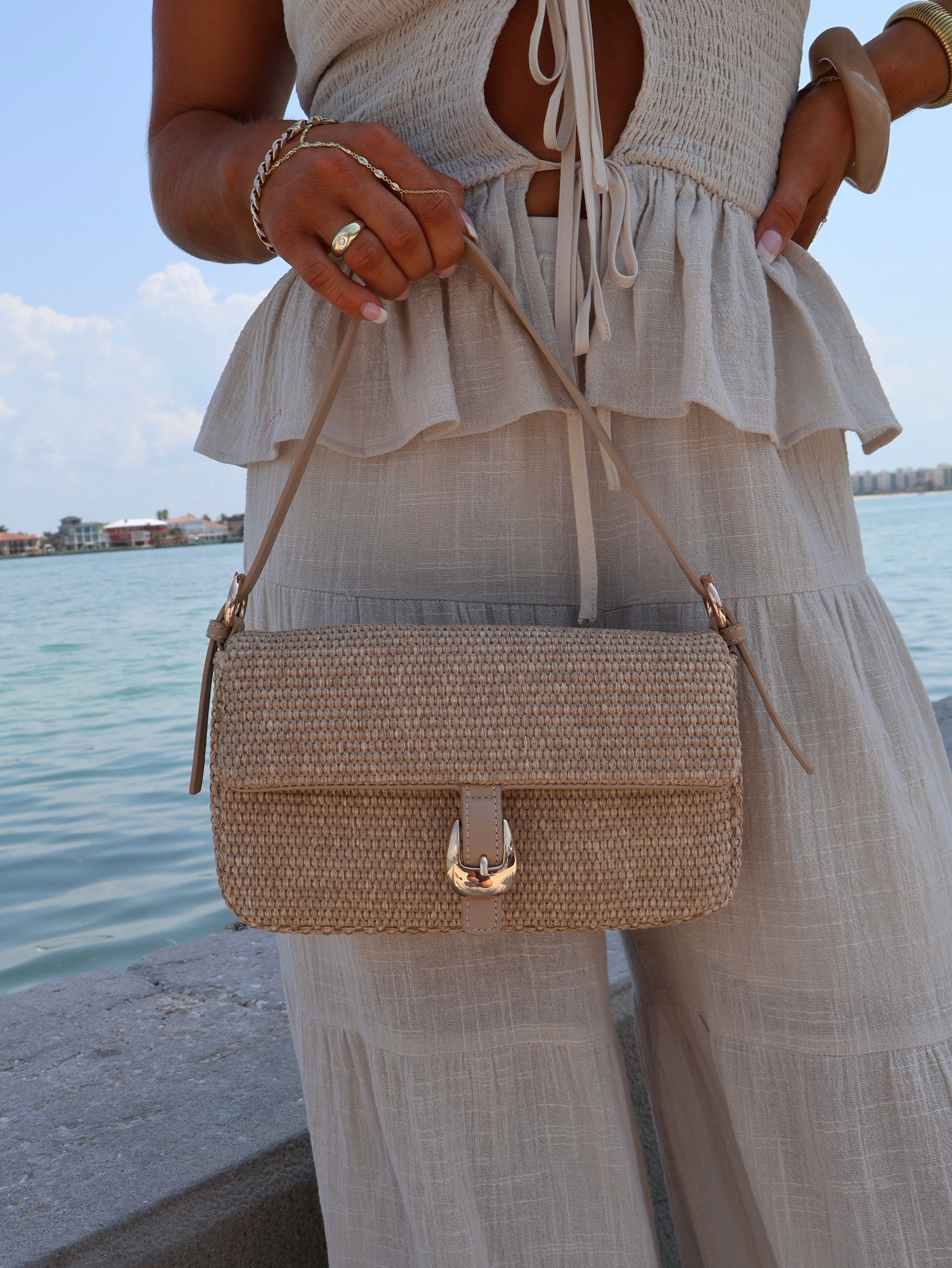 Gloria Shoulder Bag Raffia