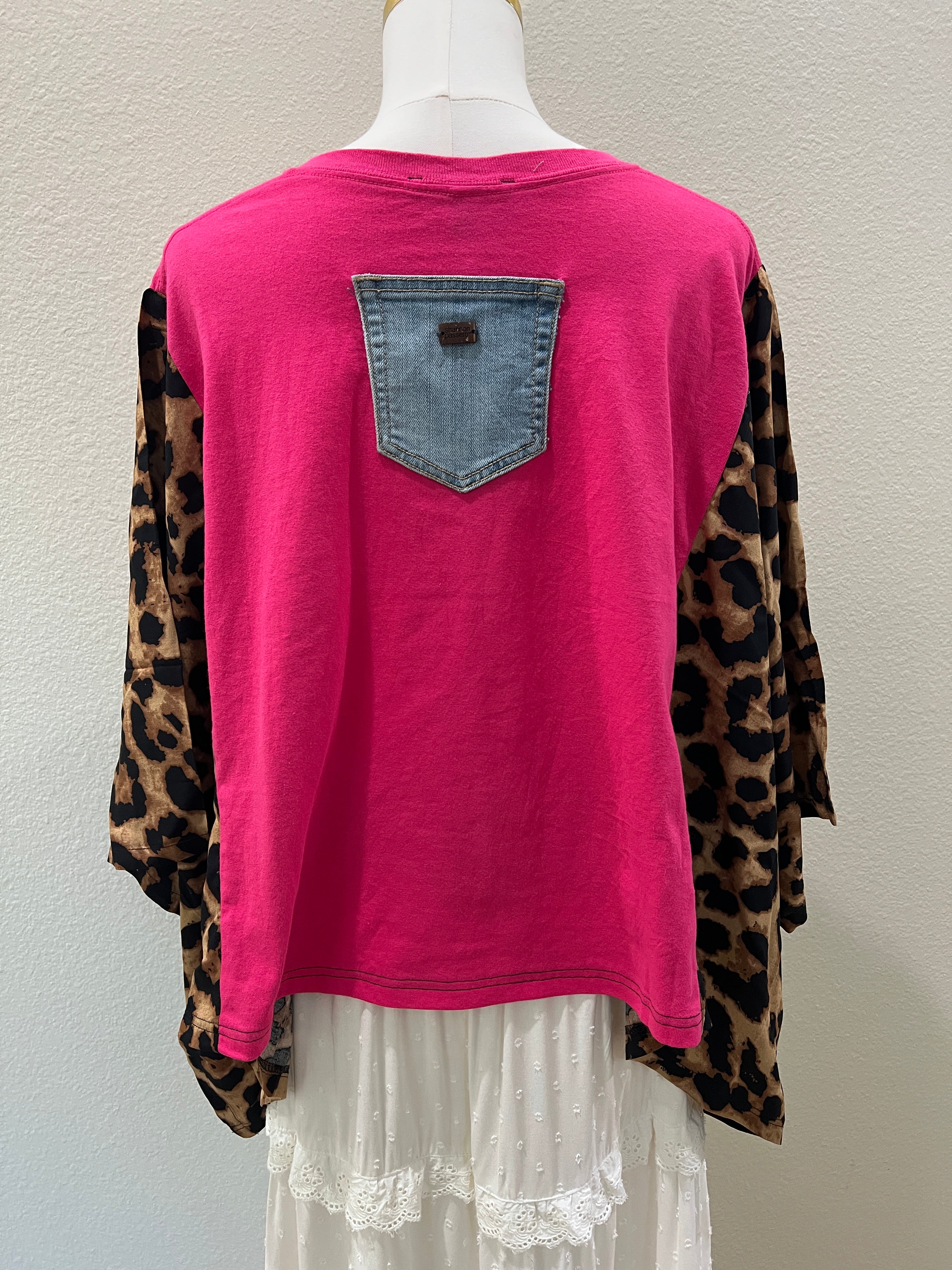 Alan Jackson Mix & Match Tee Pink Cheetah