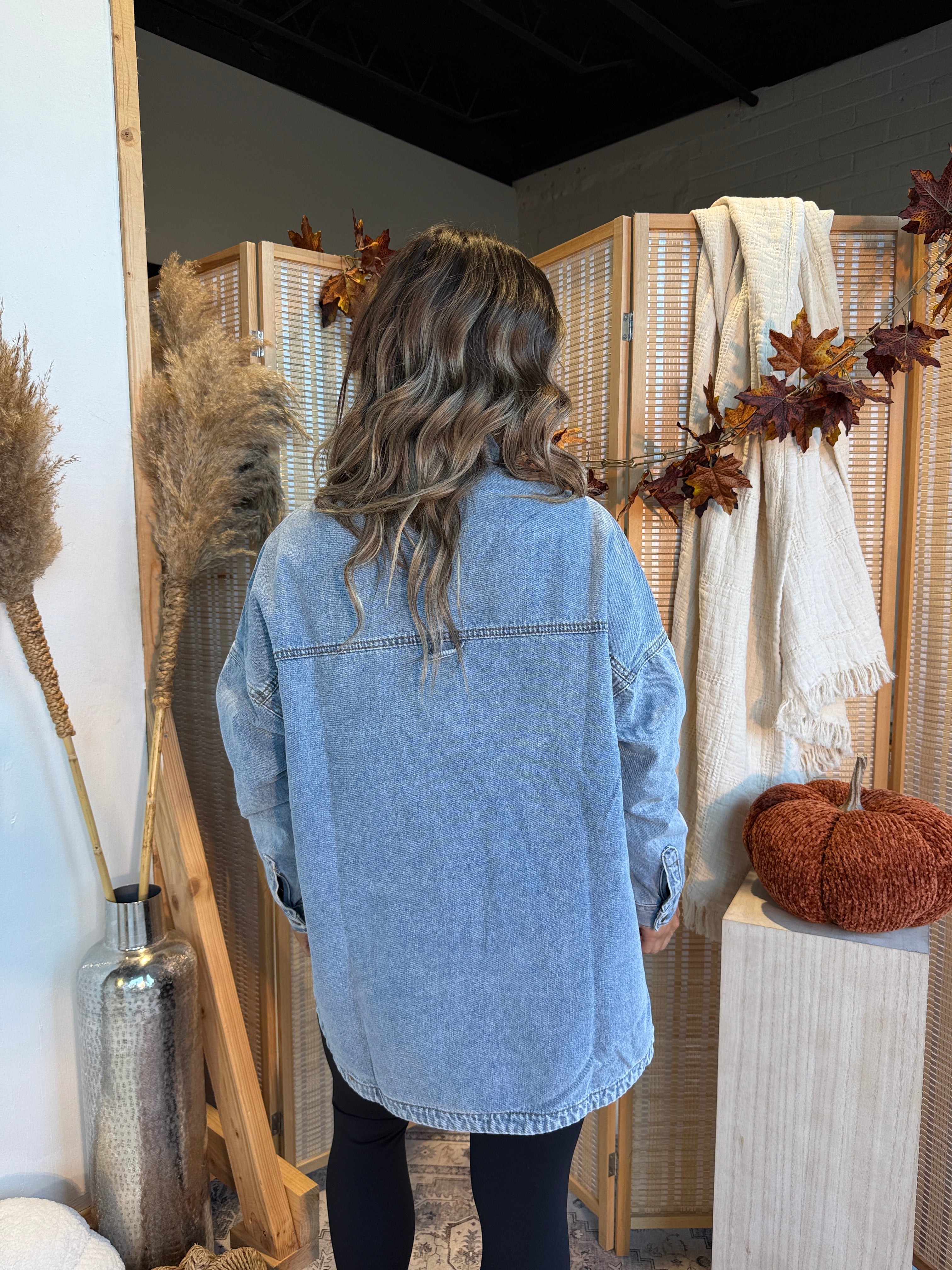 Stadium Vintage Denim Shacket