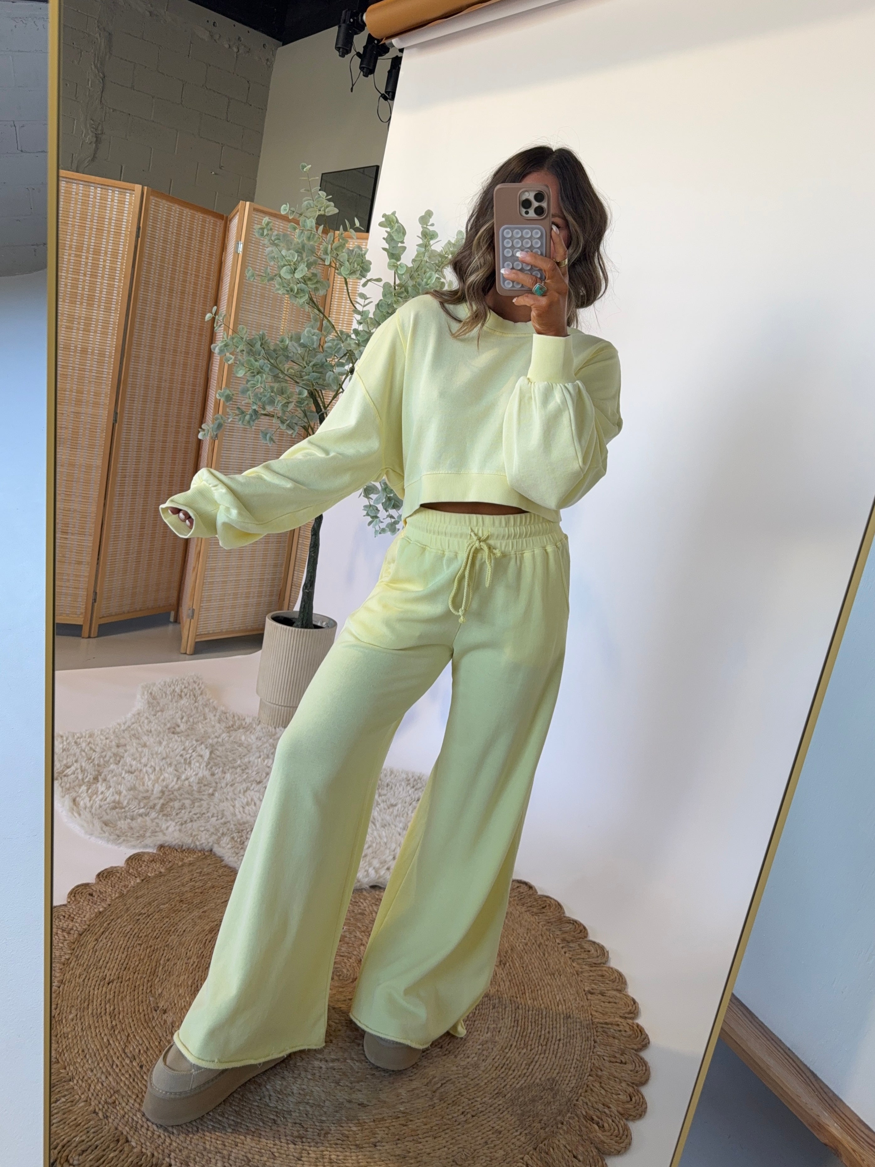 Coffee Shop Mornings Sweatpants Lemonade