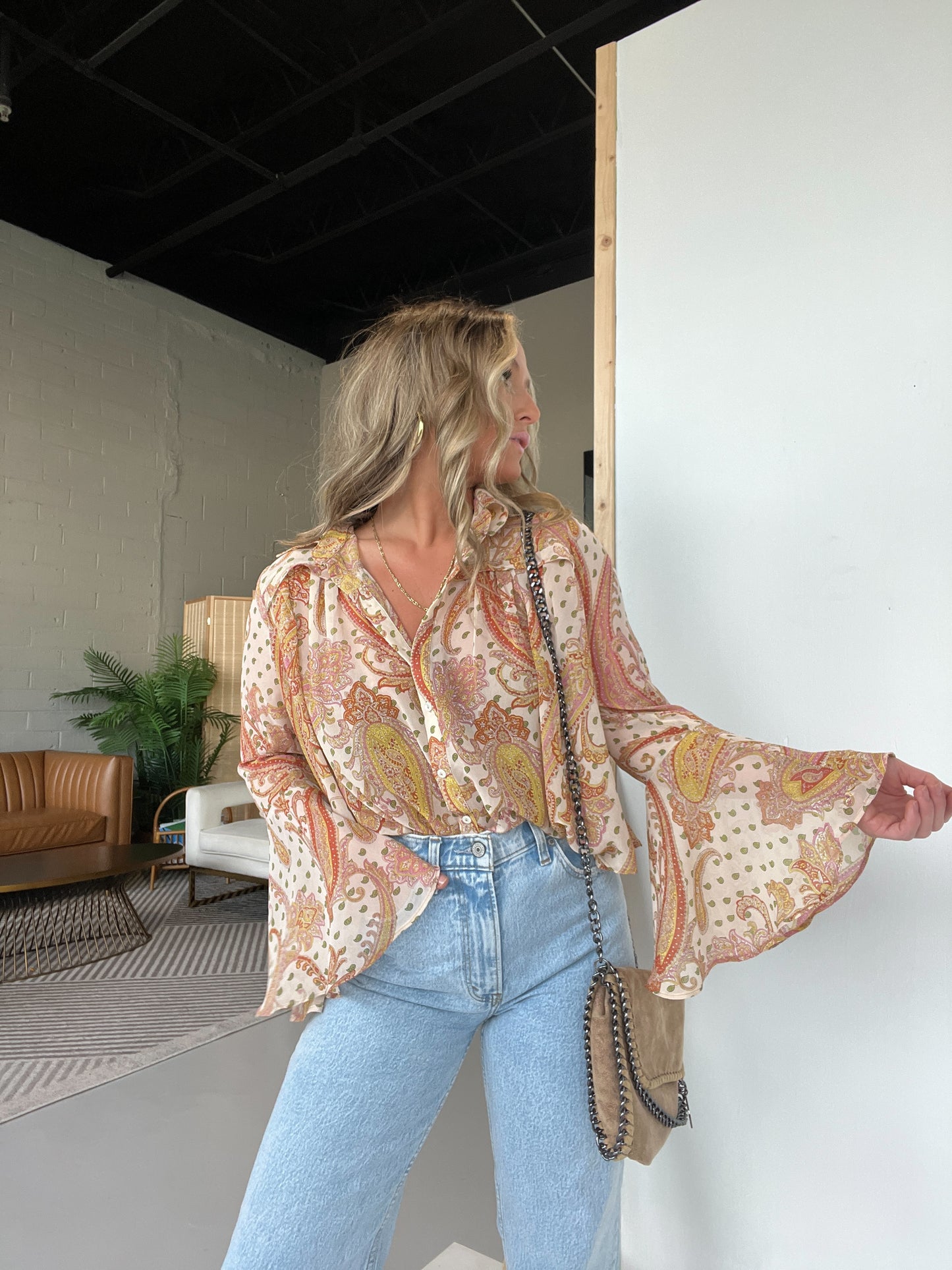 Blush Dreams Boho Blouse