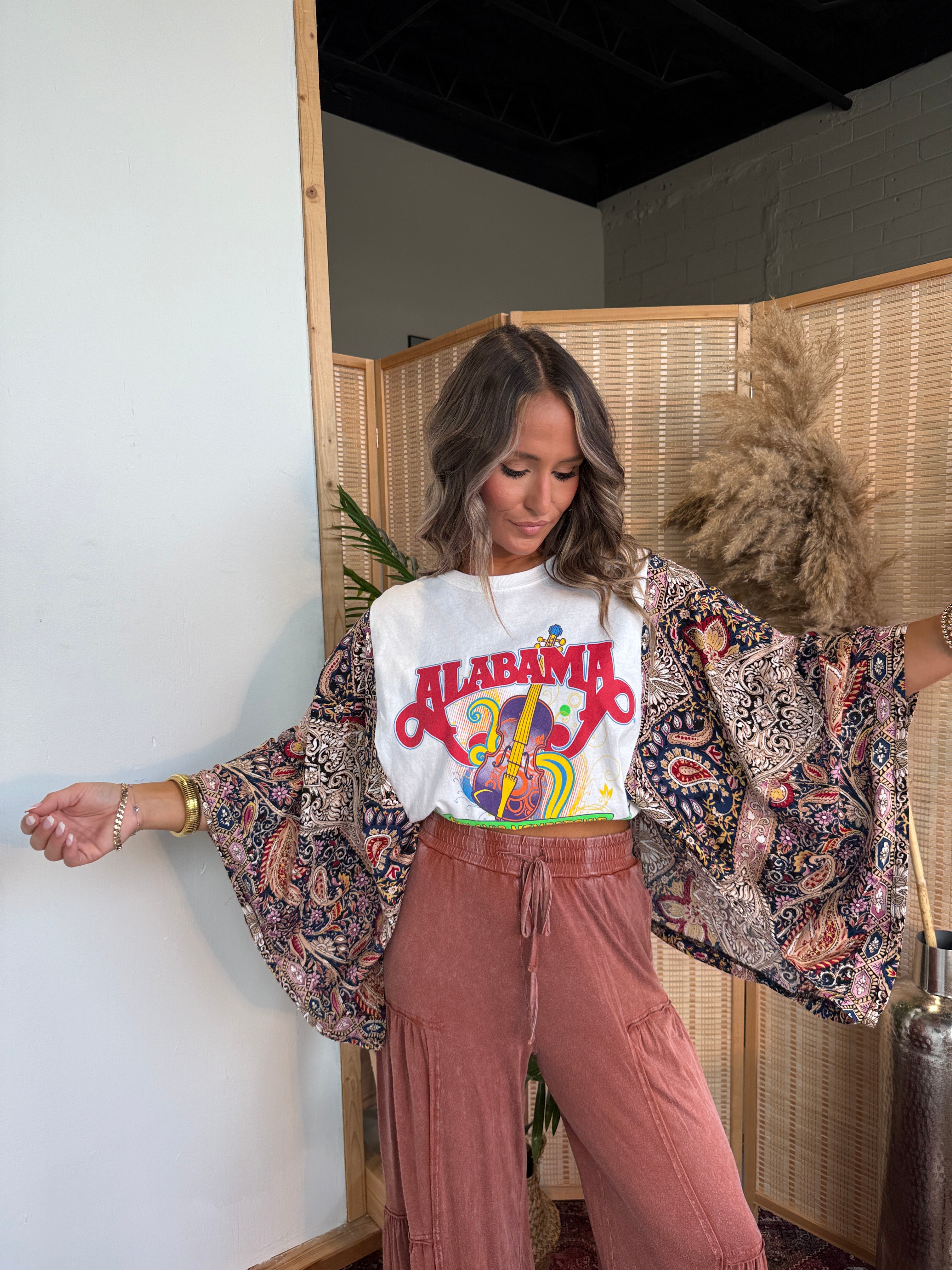 Alabama Mix & Match Tee White Floral
