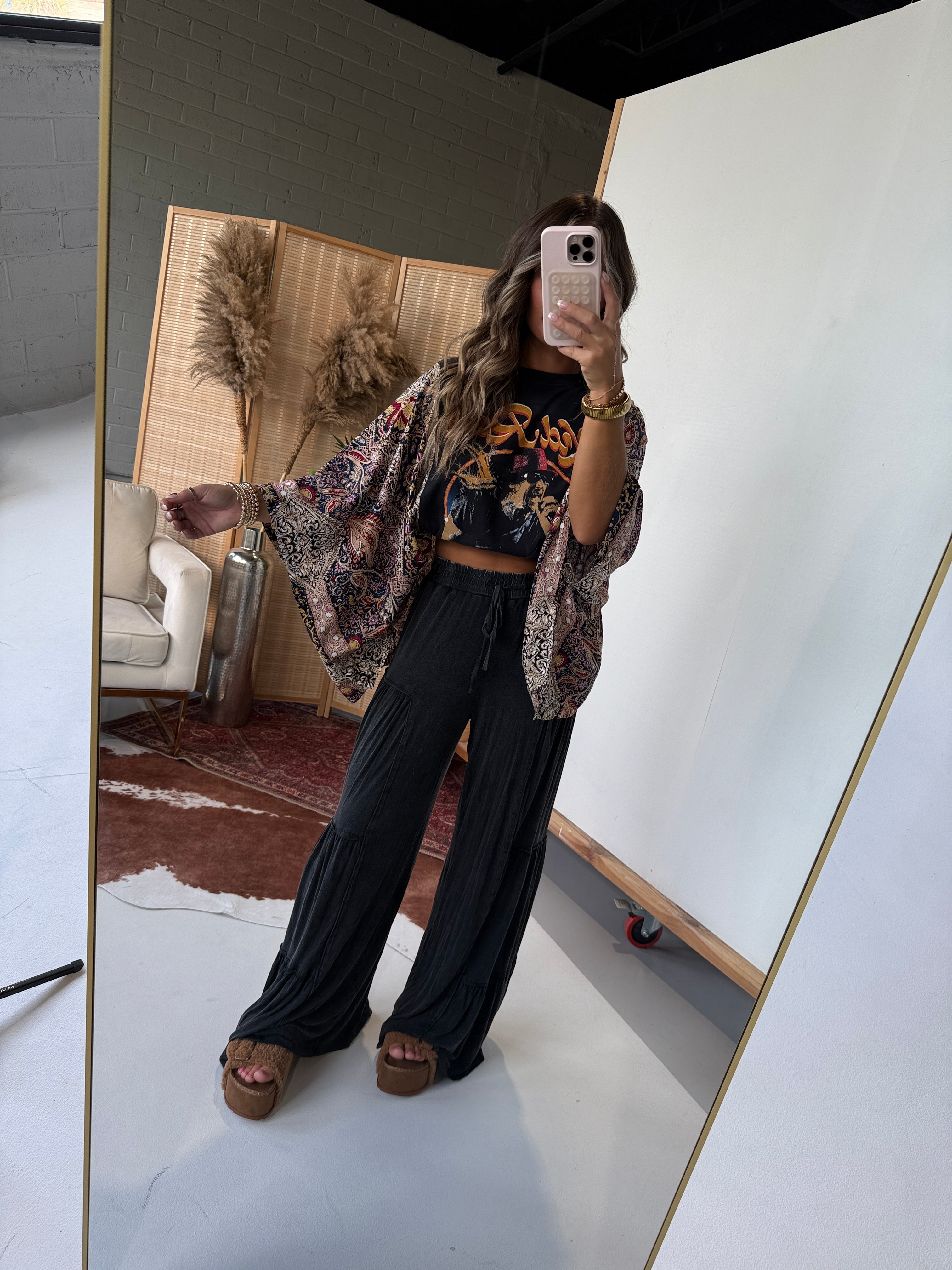 Kid Rock Mix & Match Tee Black Floral