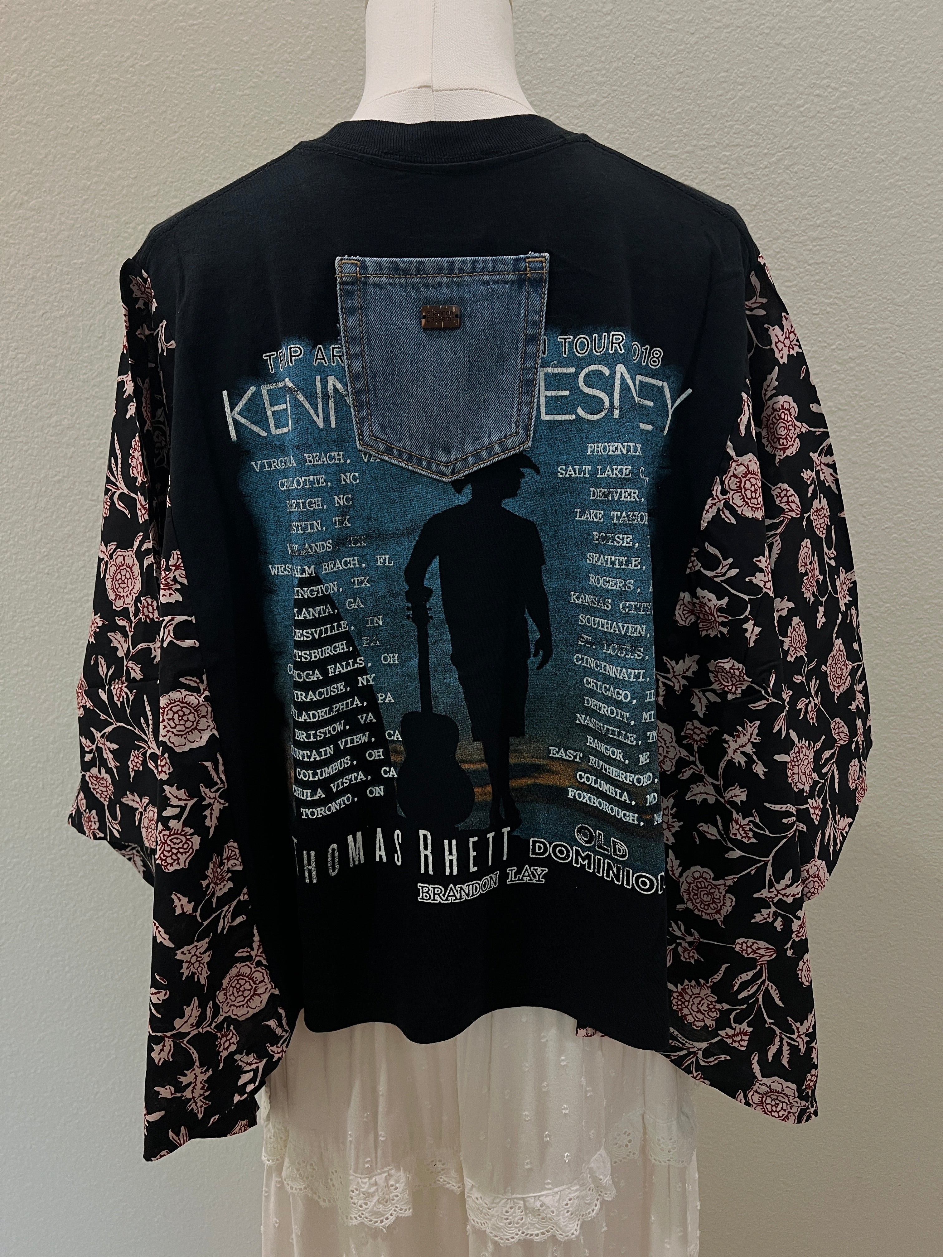 Kenny Chesney Mix & Match Tee Black Floral