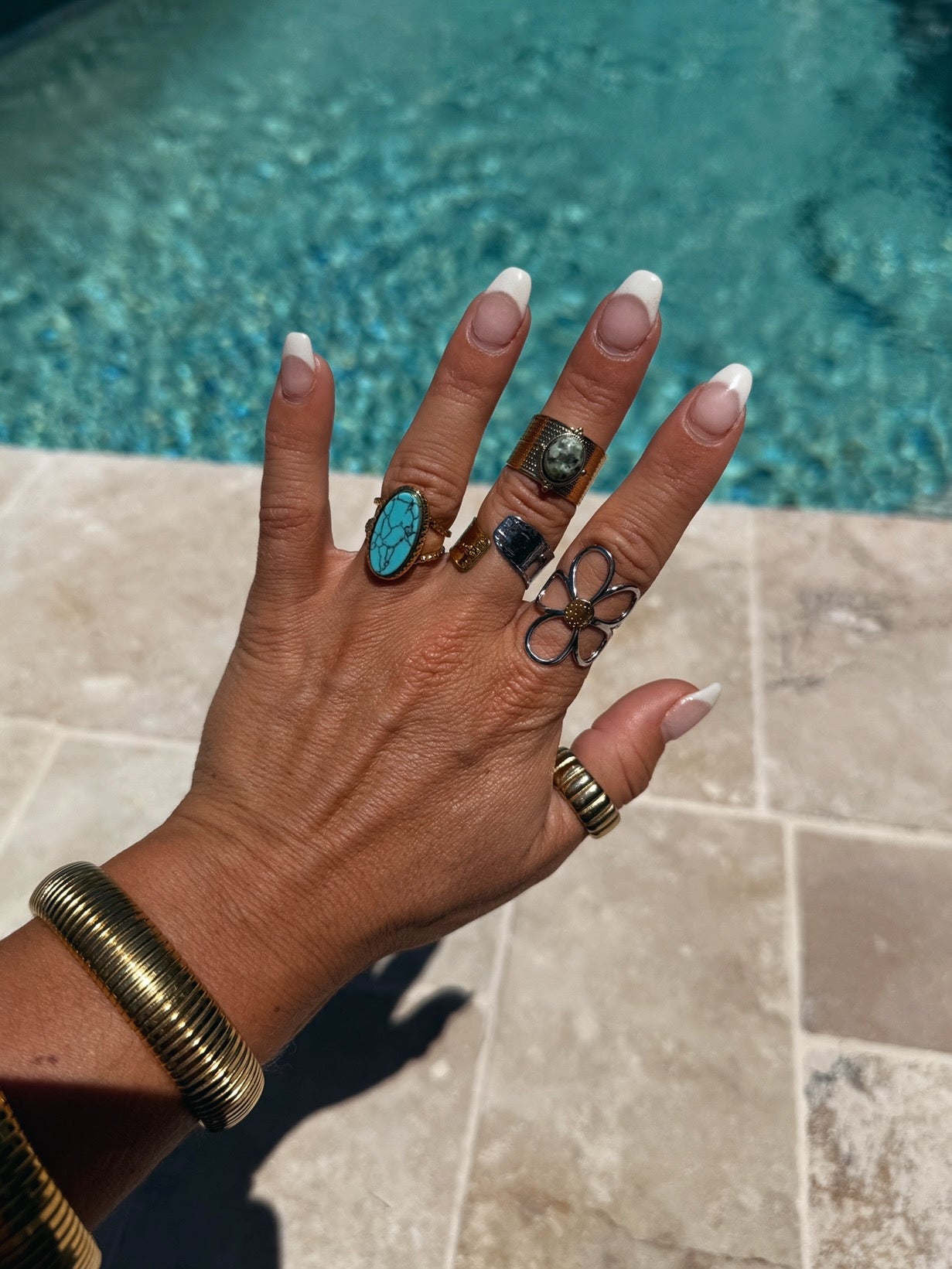 Emmy 18K Gold Two Tone Wrap Ring