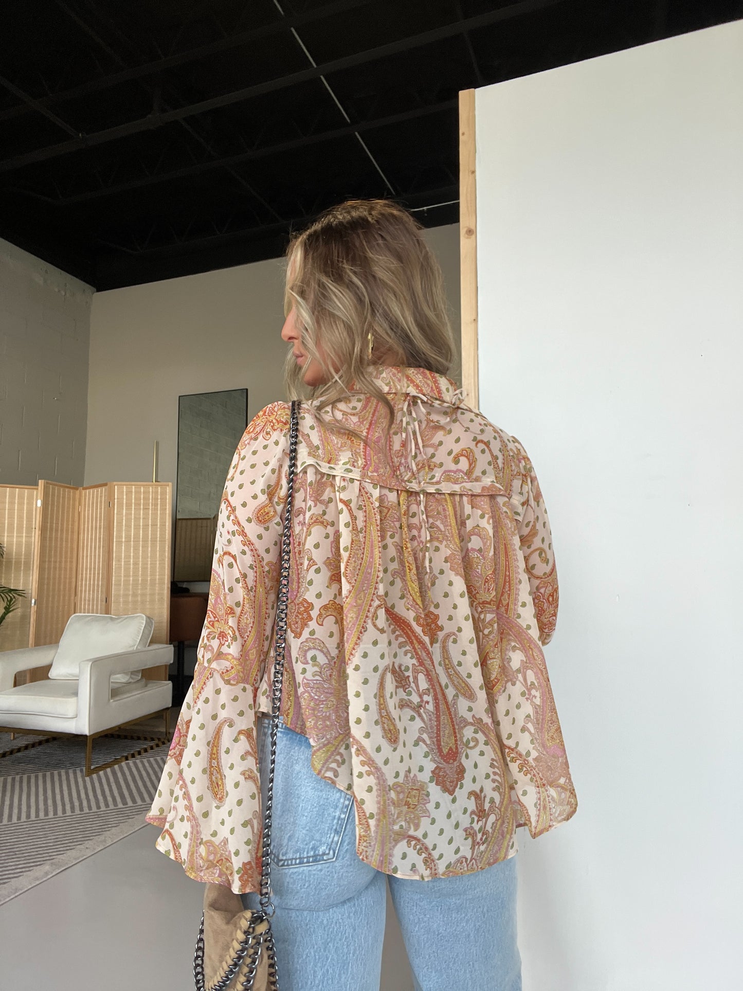 Blush Dreams Boho Blouse