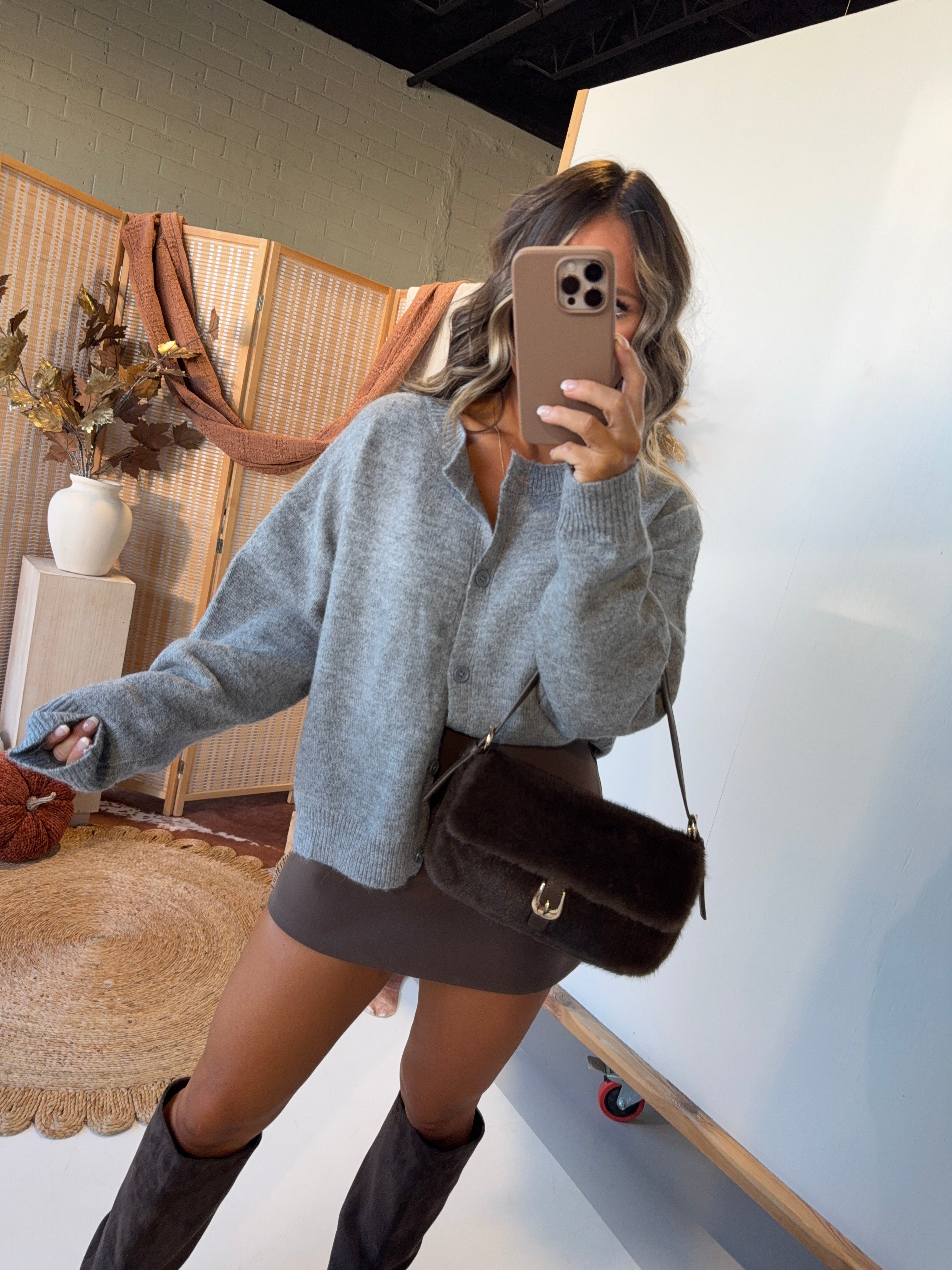 Wishbone High Waisted Skort Chocolate