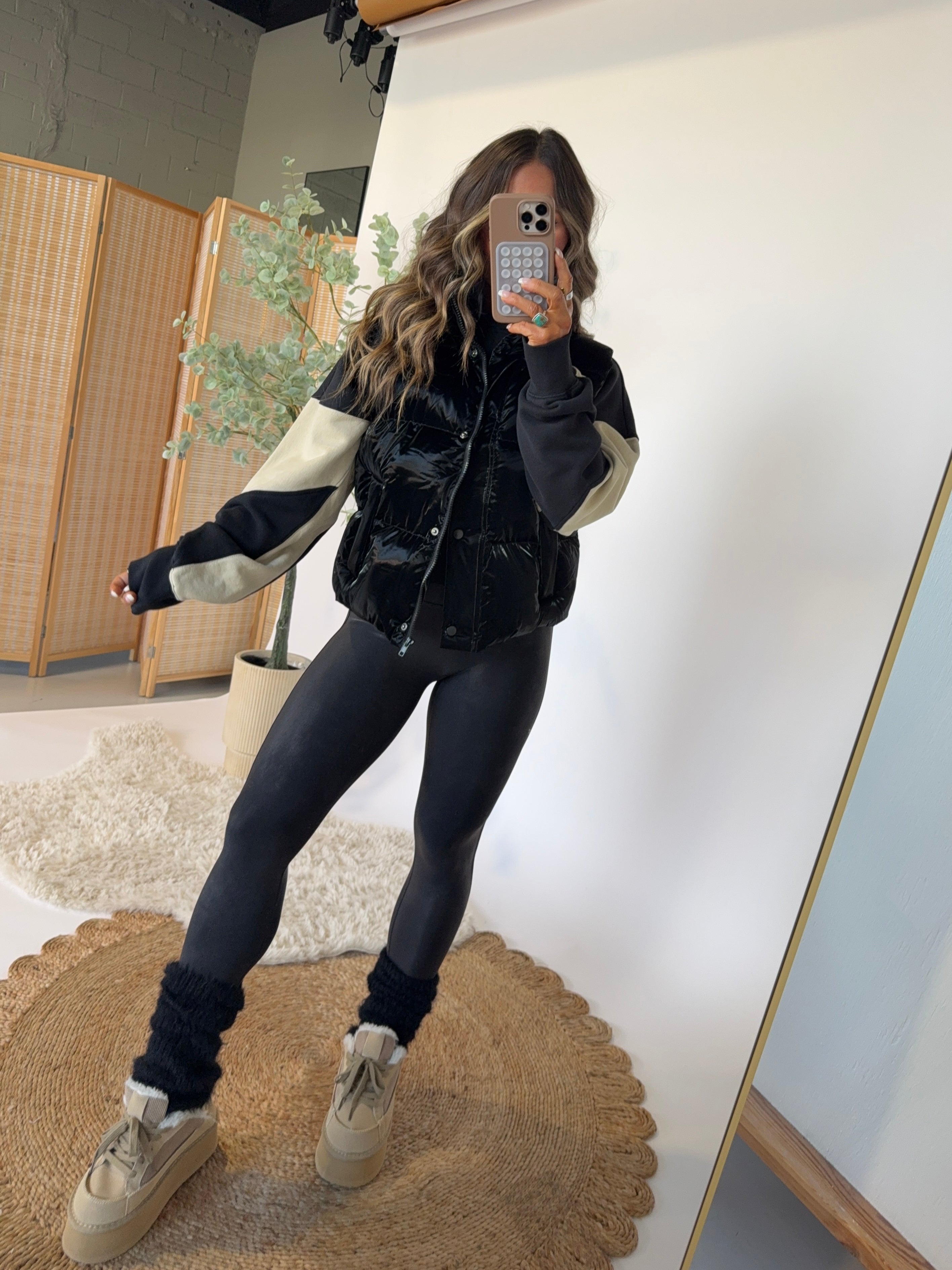 Cleo Puffer Vest Black