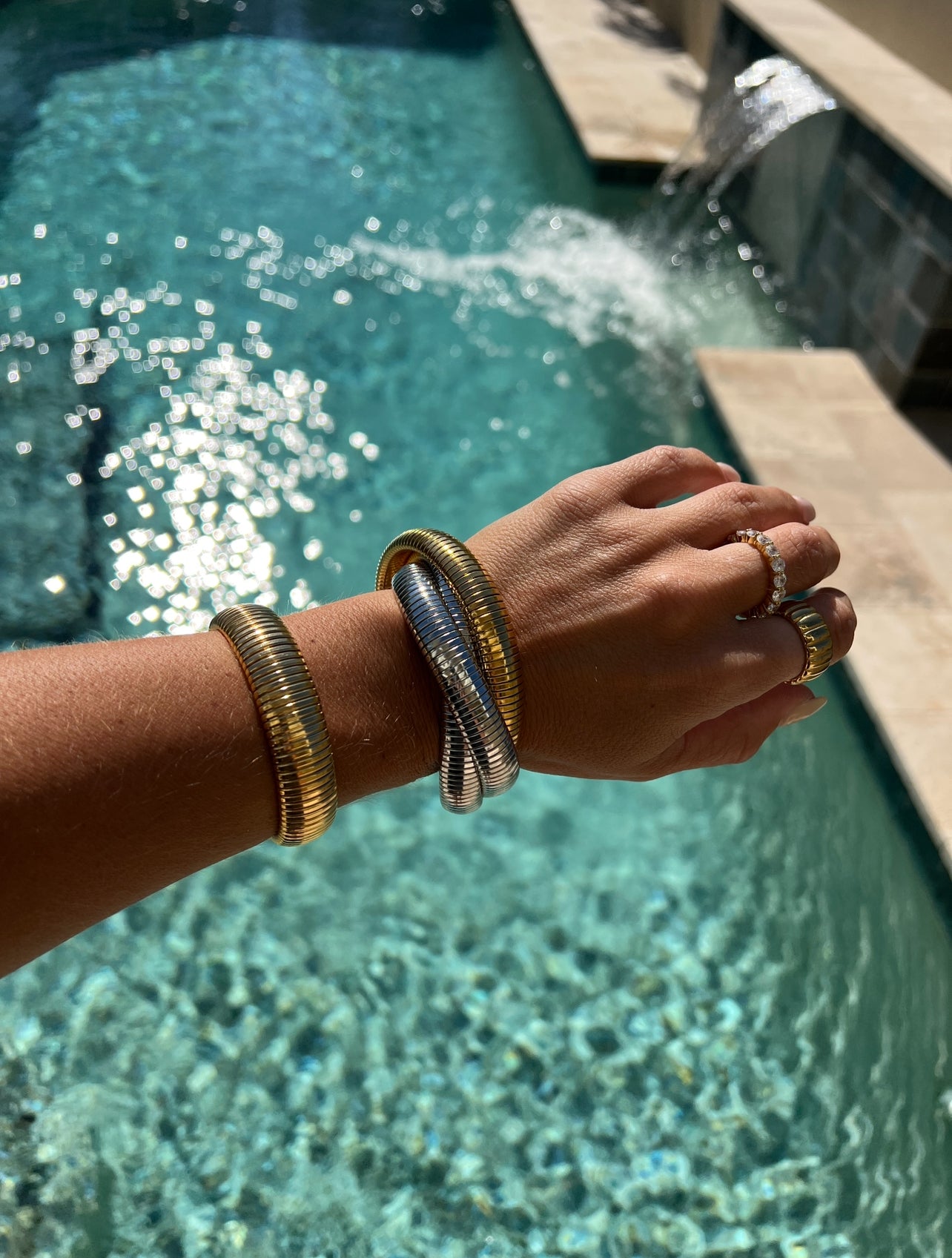 Infinity Multi Layered Bracelet Two-Tone