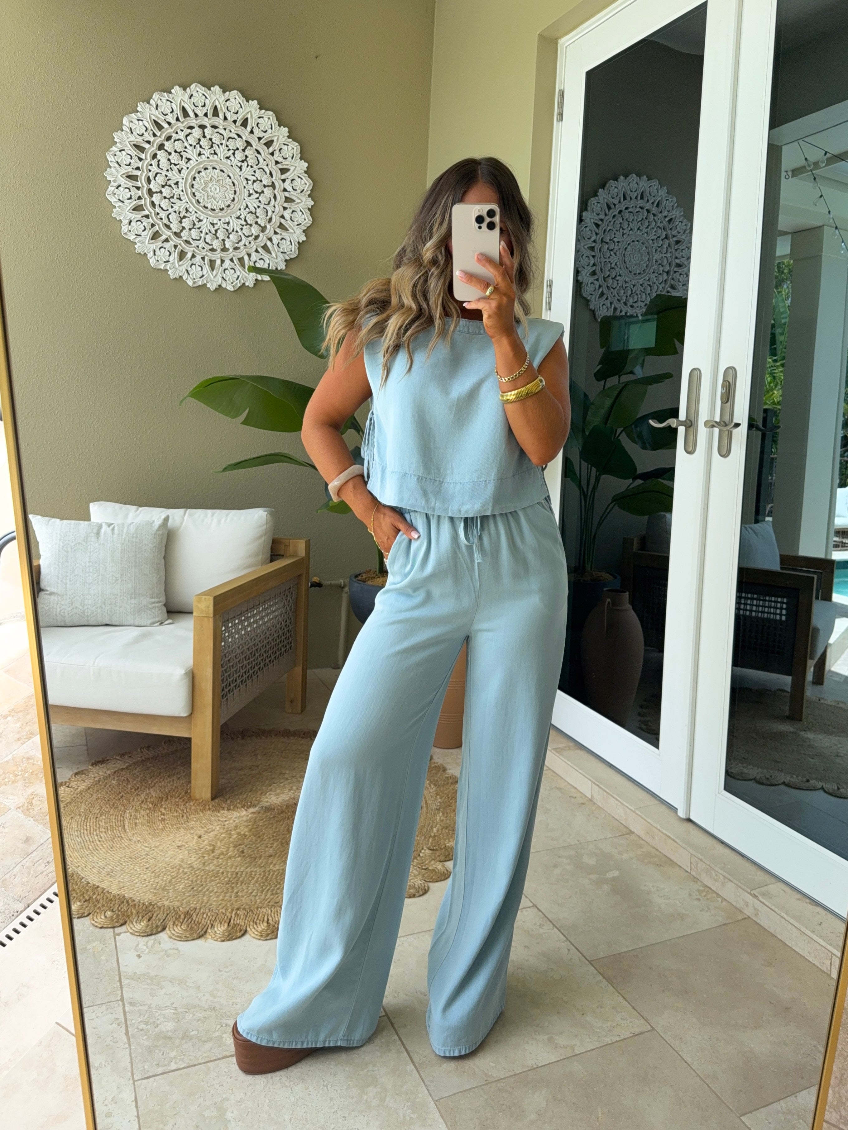 Palmer Pants Set Light Denim