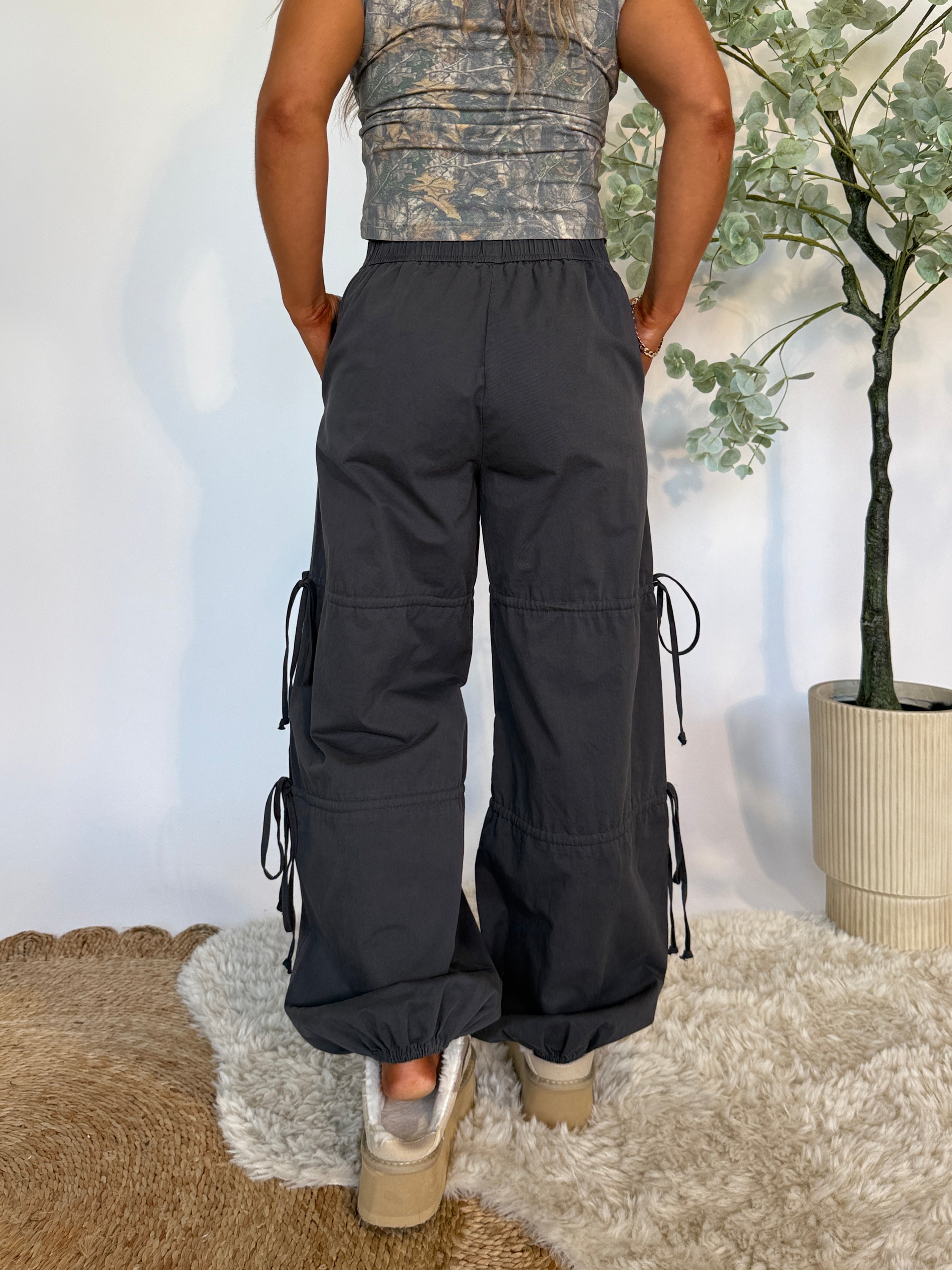 Not so Basic Boho Pants Charcoal