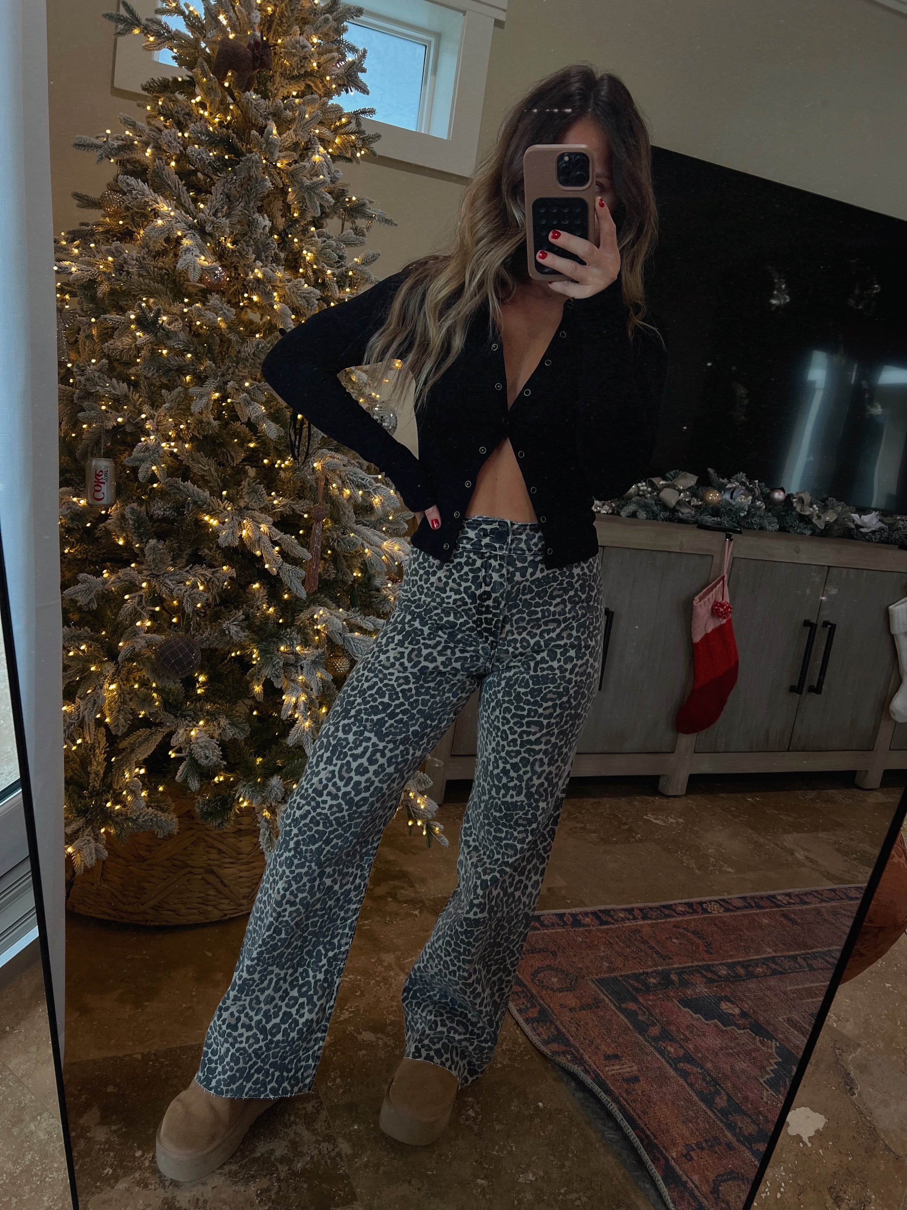 Lioness Vintage Print Pants Leopard