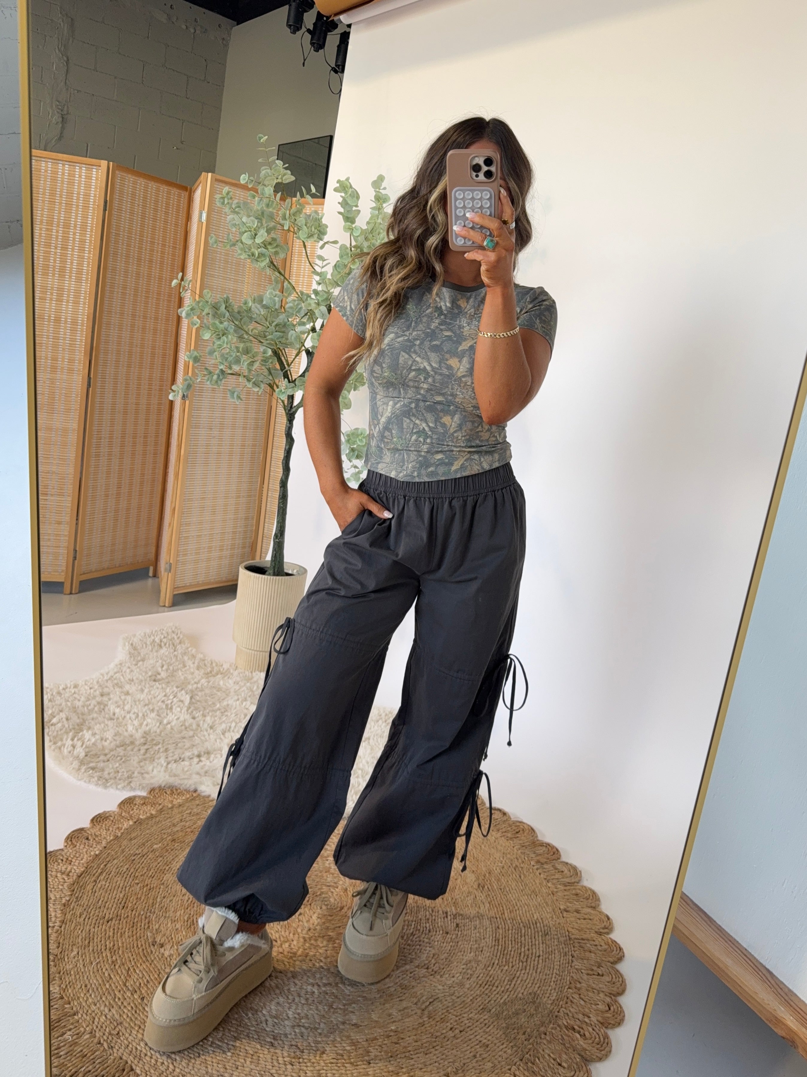 Not so Basic Boho Pants Charcoal