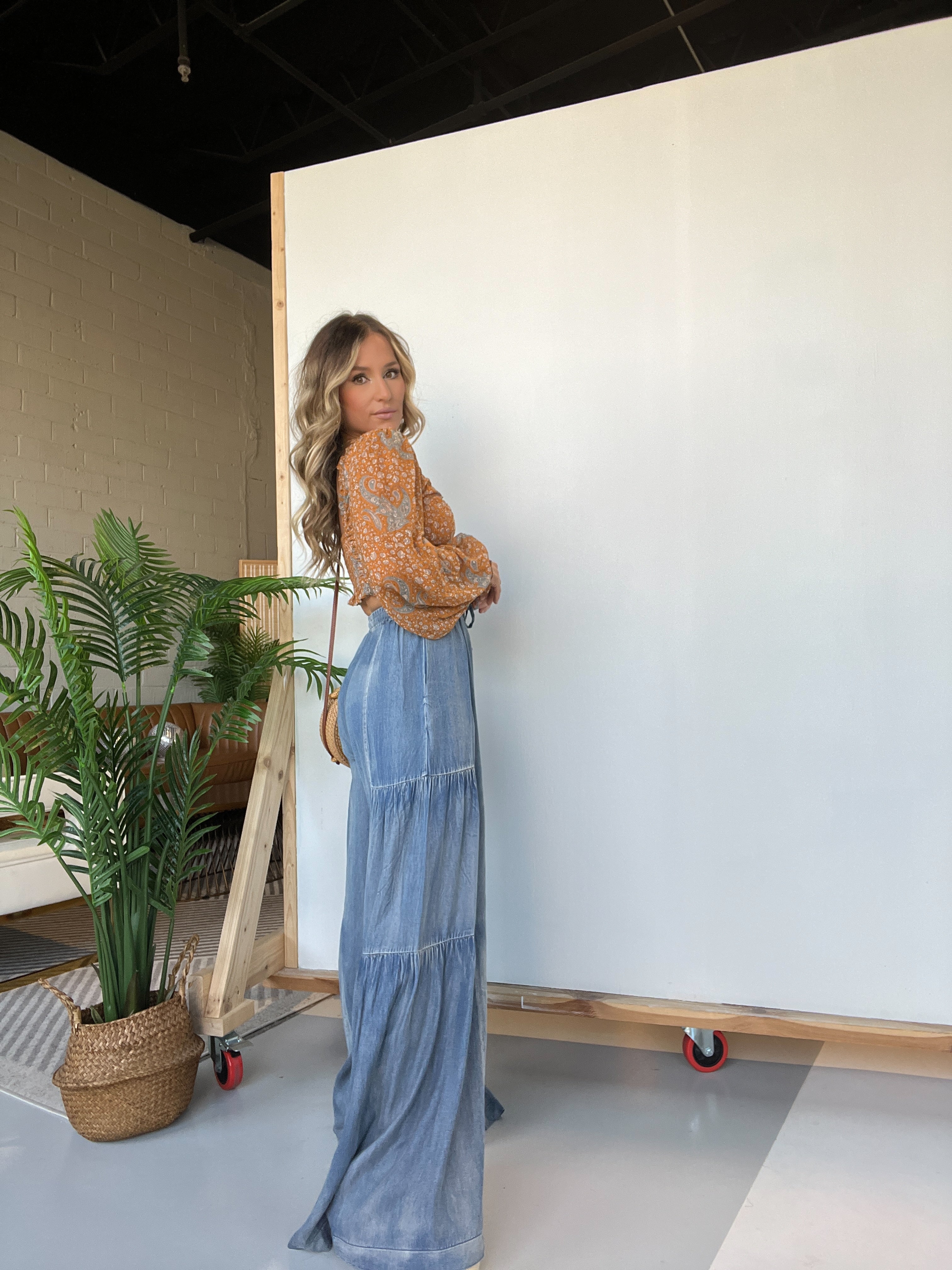 Nicola Tencel Wide Leg Bottoms