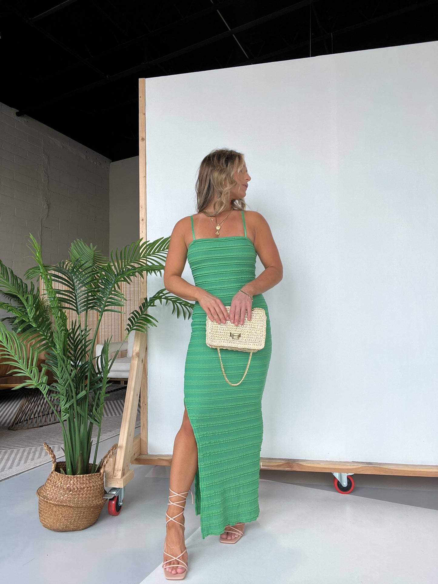 Verde Estate Maxi Dress Green