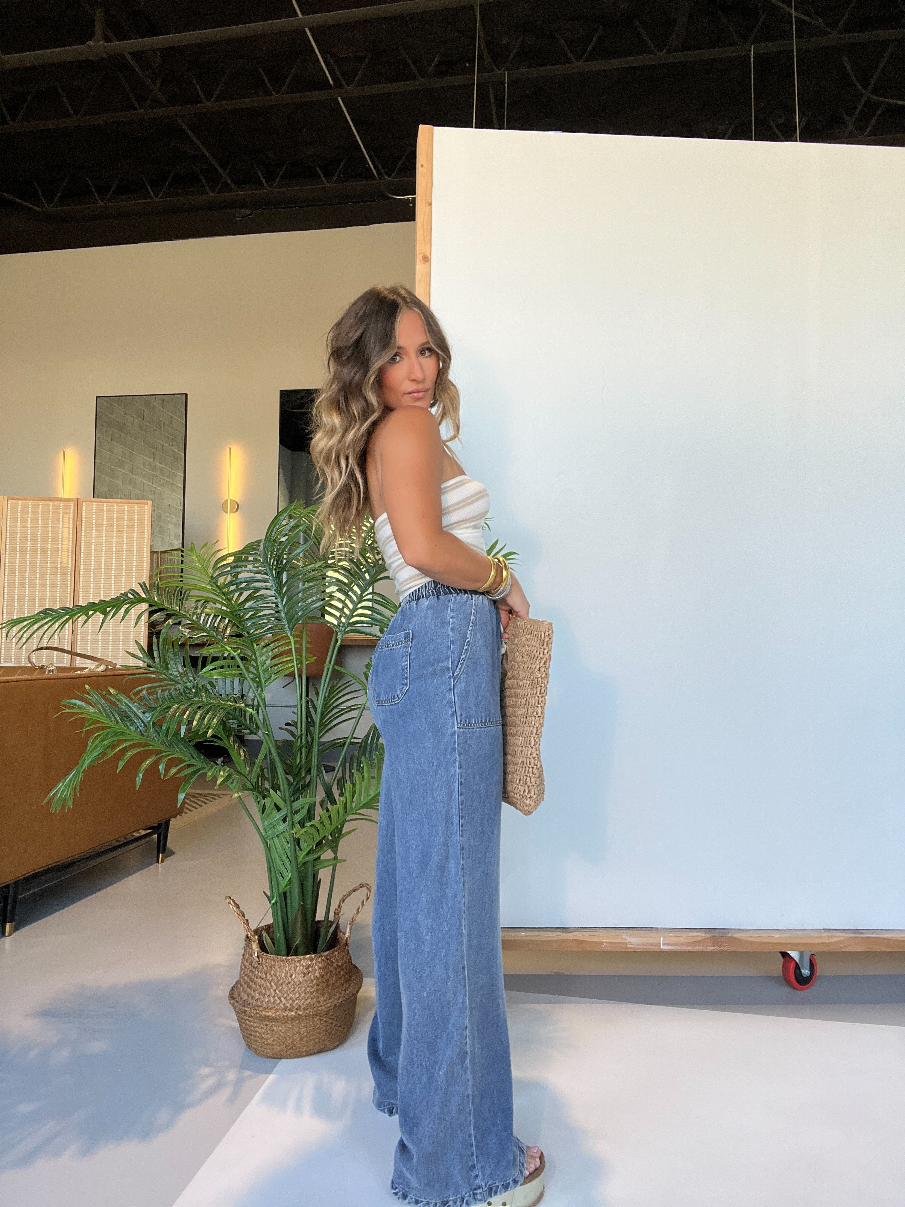 Maxine Wide Leg Tencel Pants