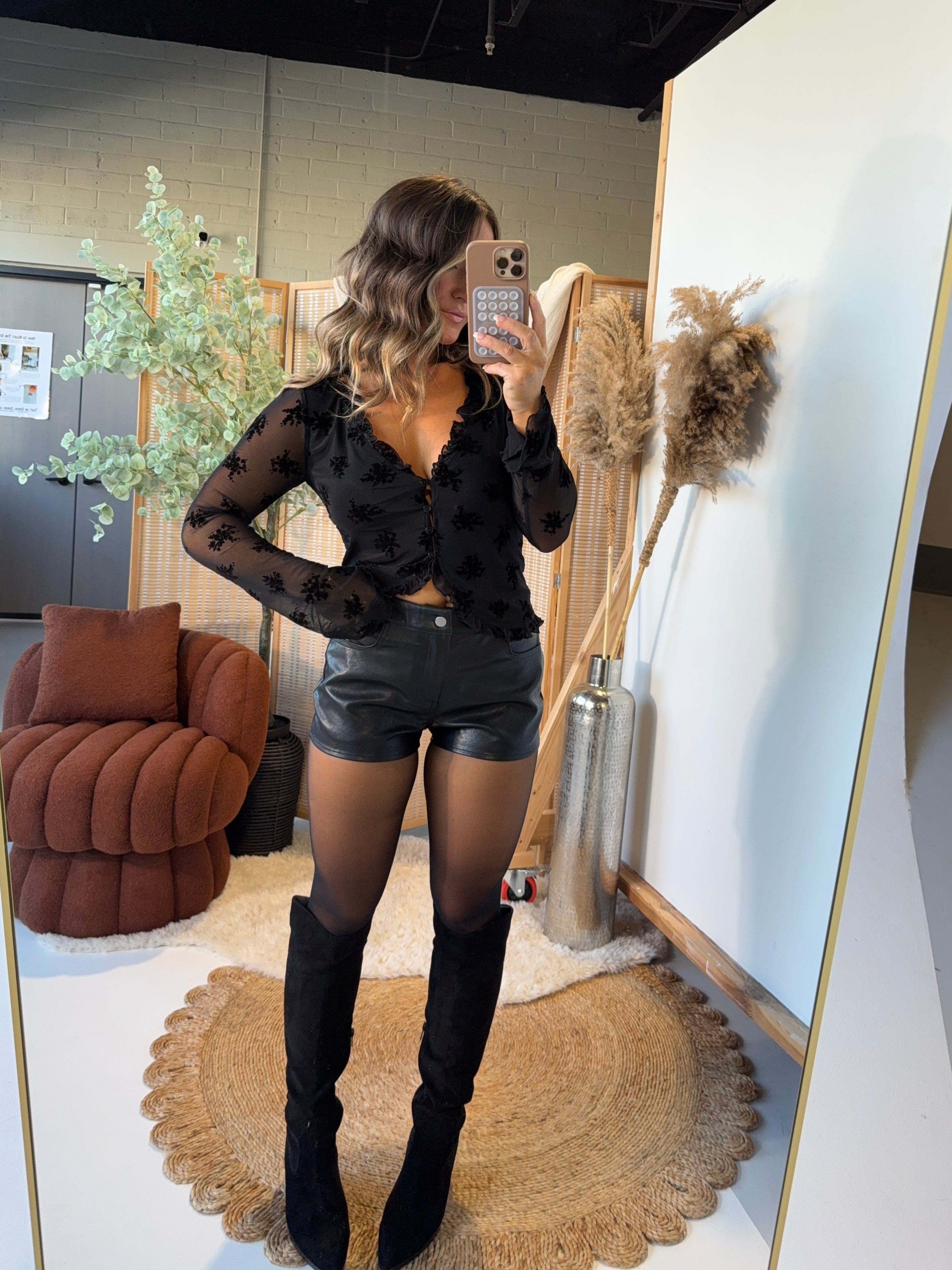 Cant be Changed Mini Shorts Black