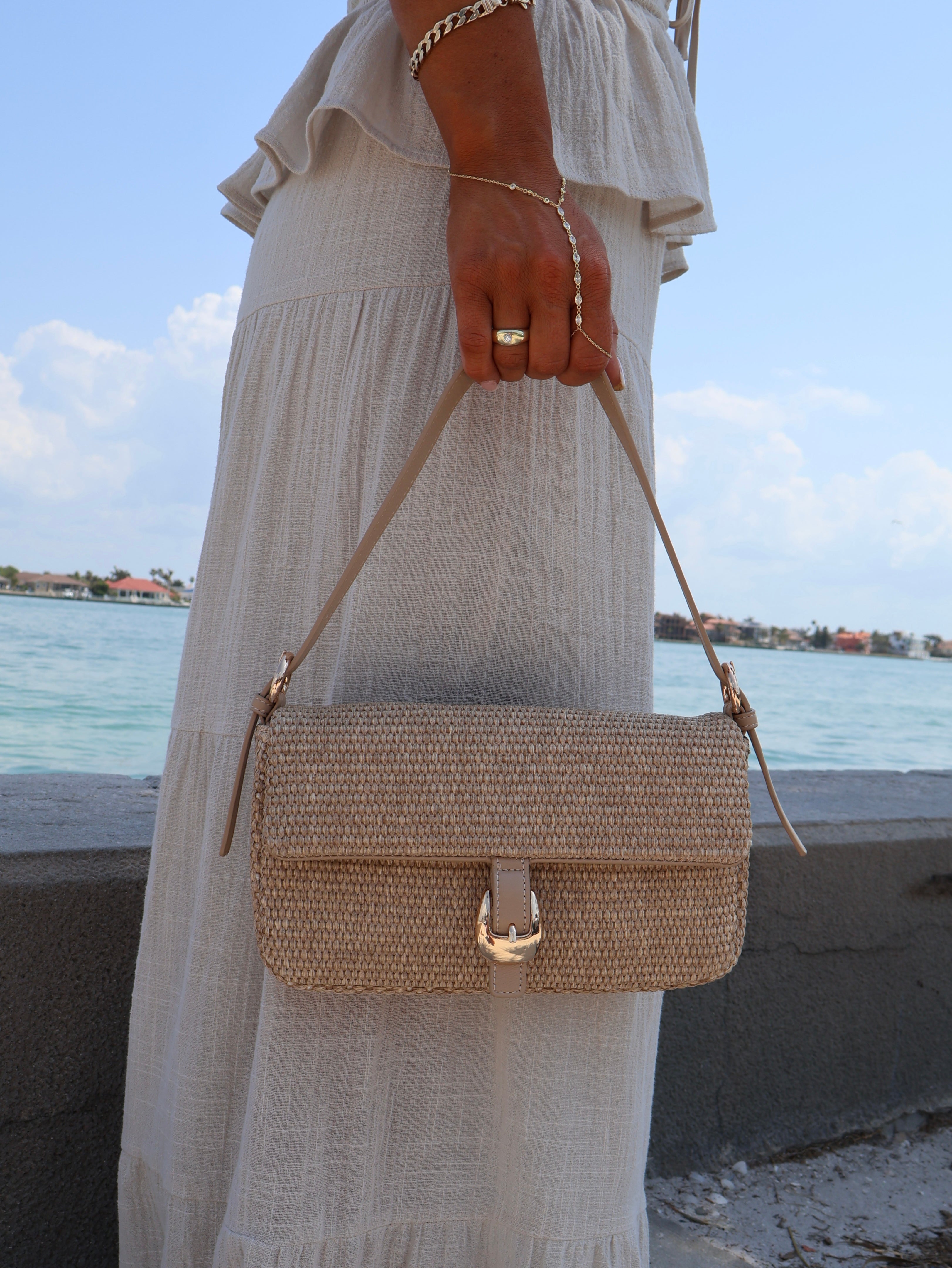 Gloria Shoulder Bag Raffia