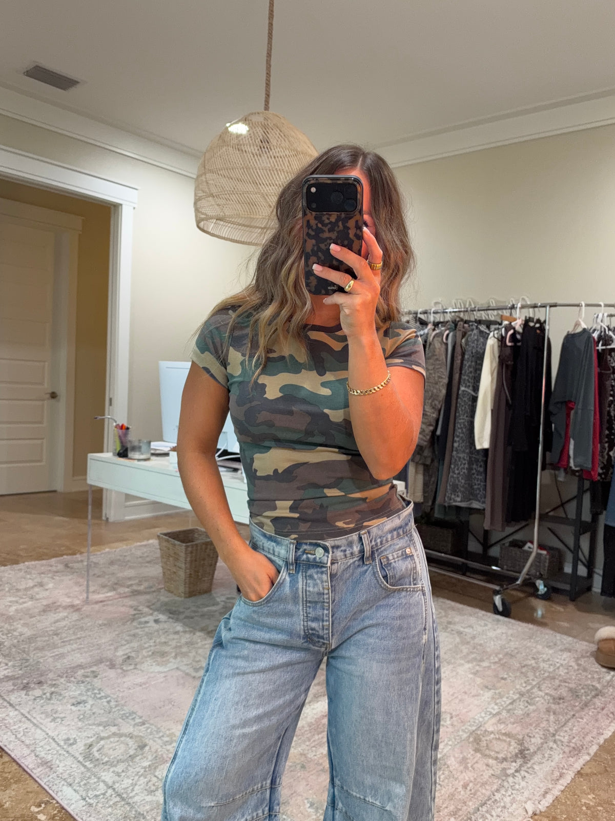 Hidden Baby Tee Classic Camo