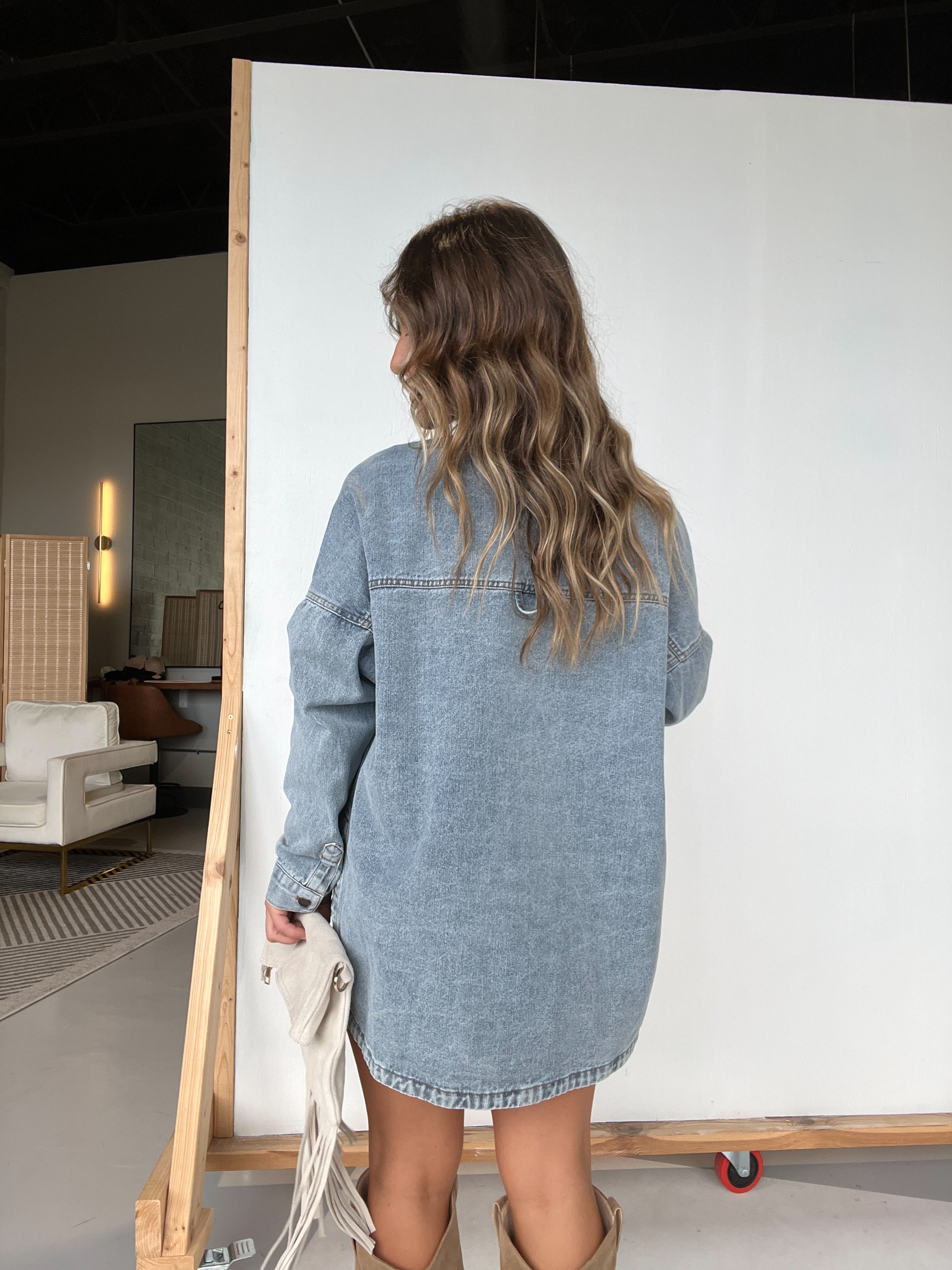 Stadium Vintage Denim Shacket