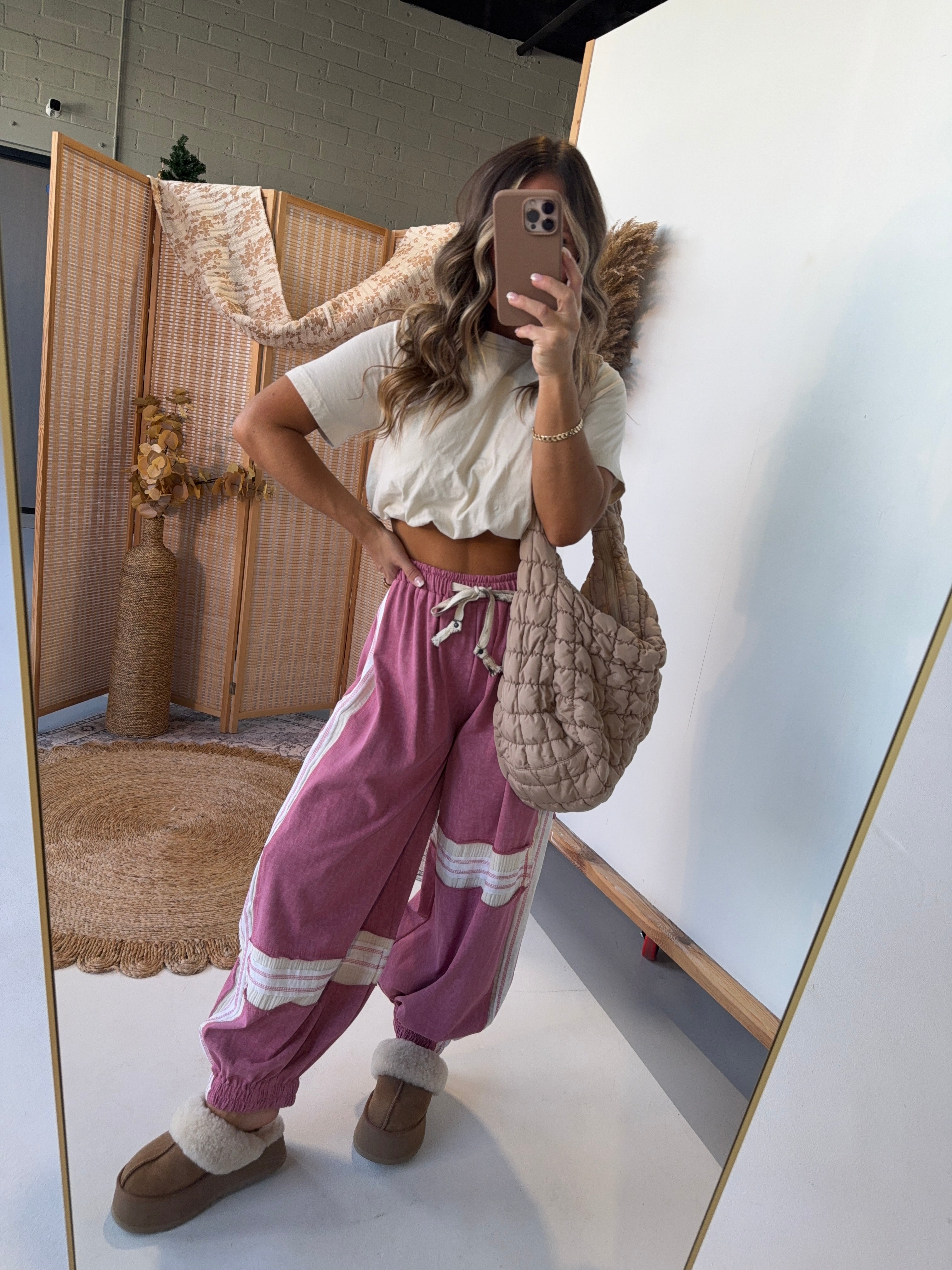Toffee Haze Jogger Sweatpants Cloud Pink