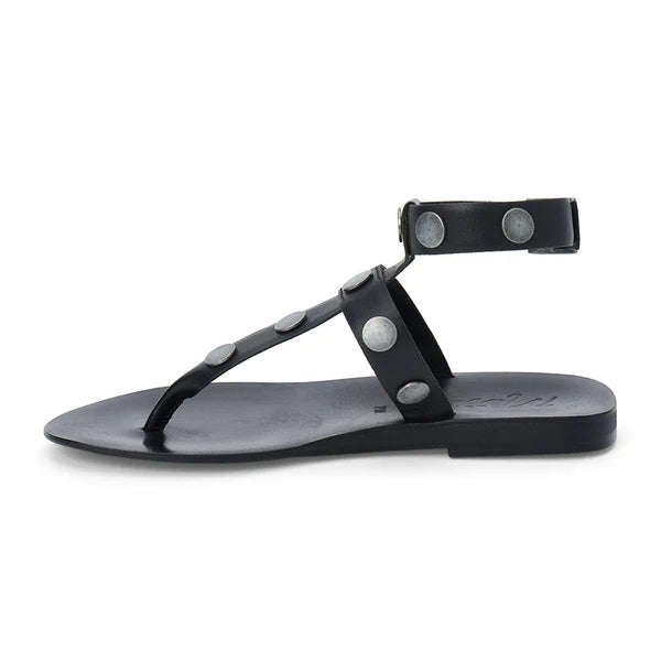 Alexis Studded Gladiator Sandals Black