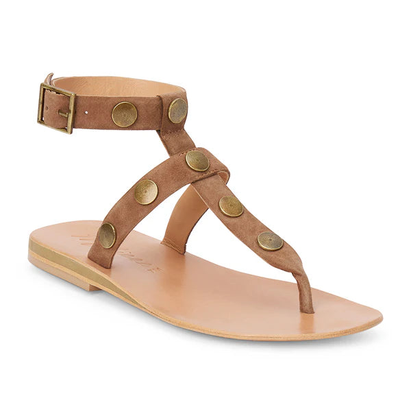 Alexis Studded Gladiator Sandals Fawn