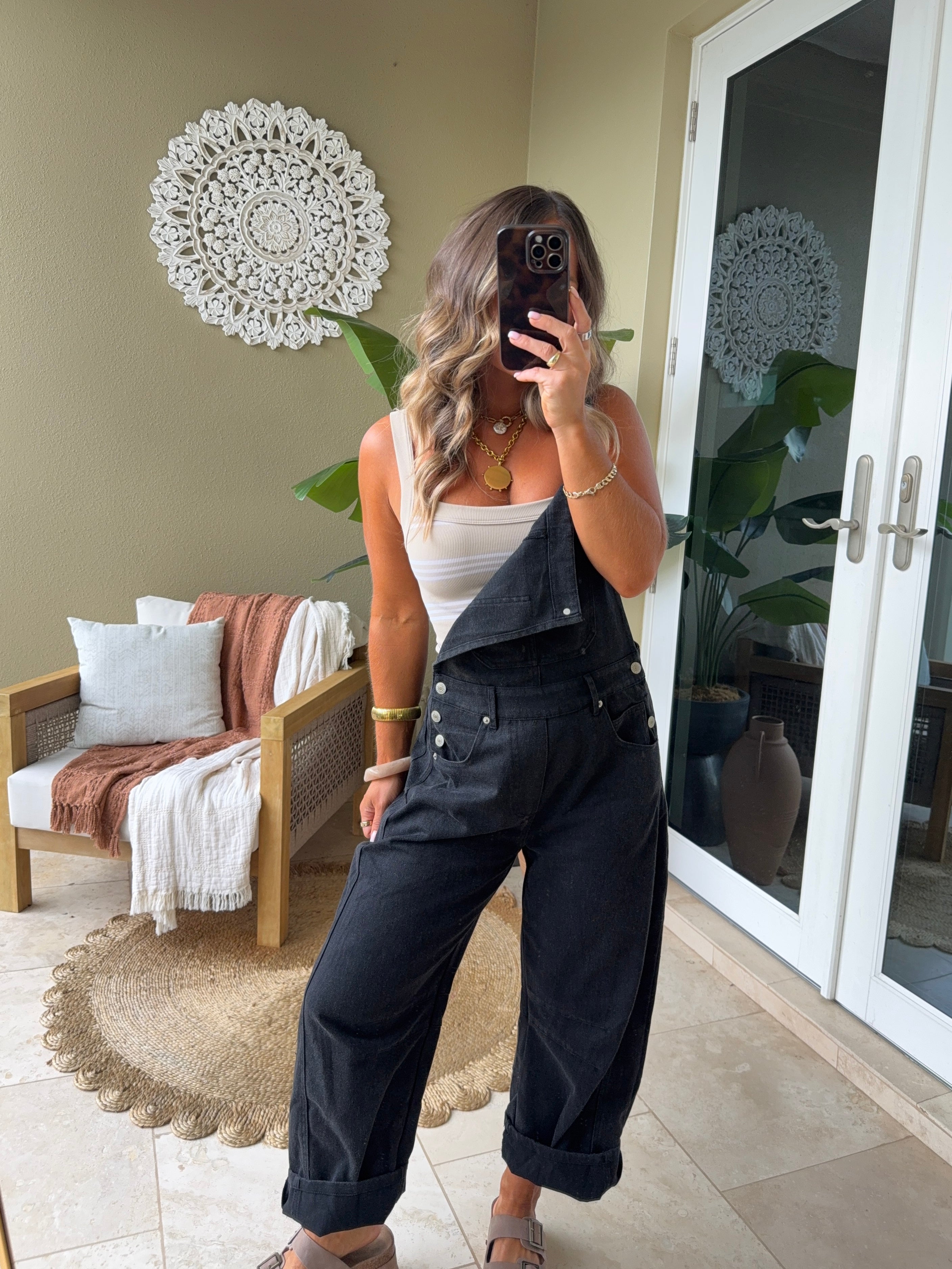 Gracie Barrel Overalls Black