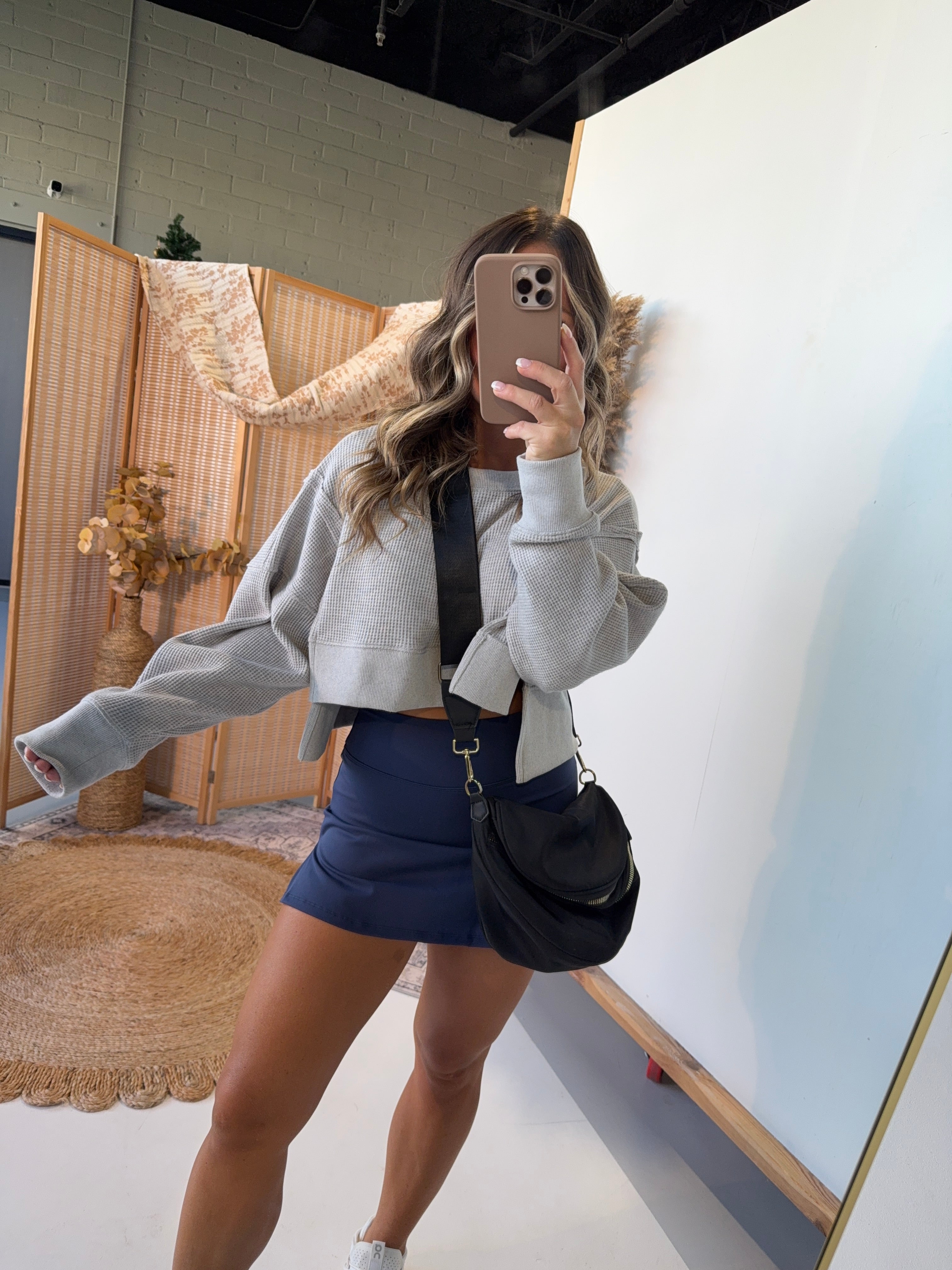 Pickle Ball Date Mini Skort Navy
