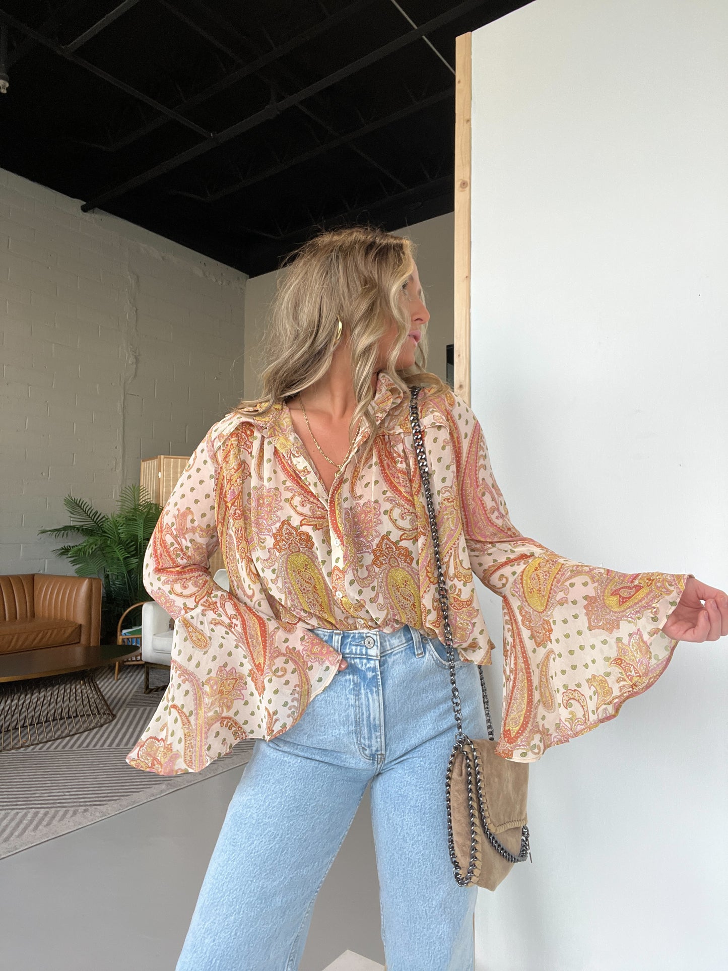 Blush Dreams Boho Blouse