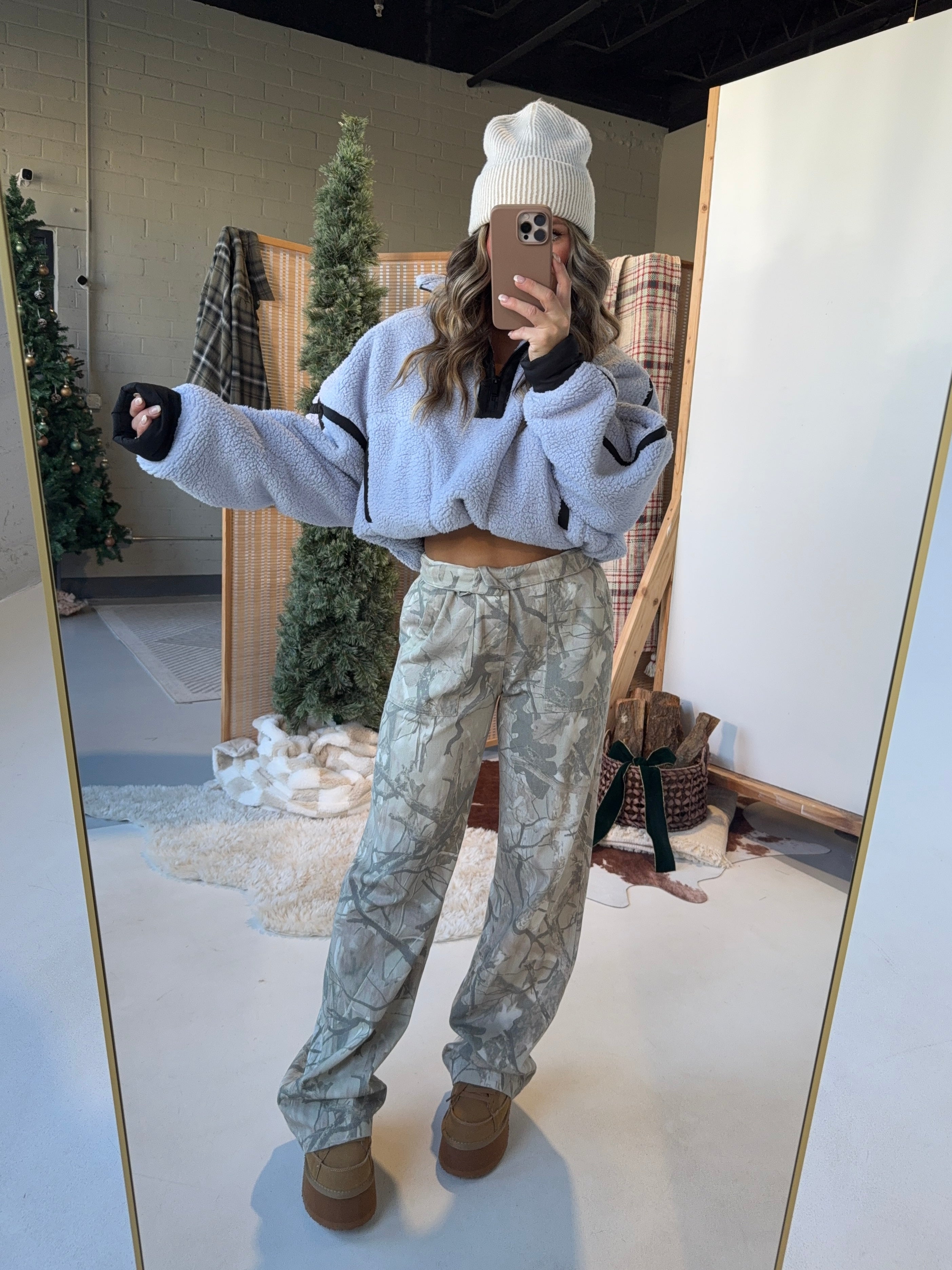 Woodlen High Waisted Camo Cargos