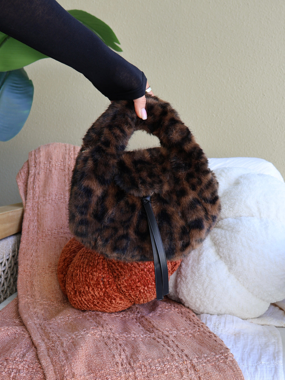 Gigi Fur Handbag Cheetah