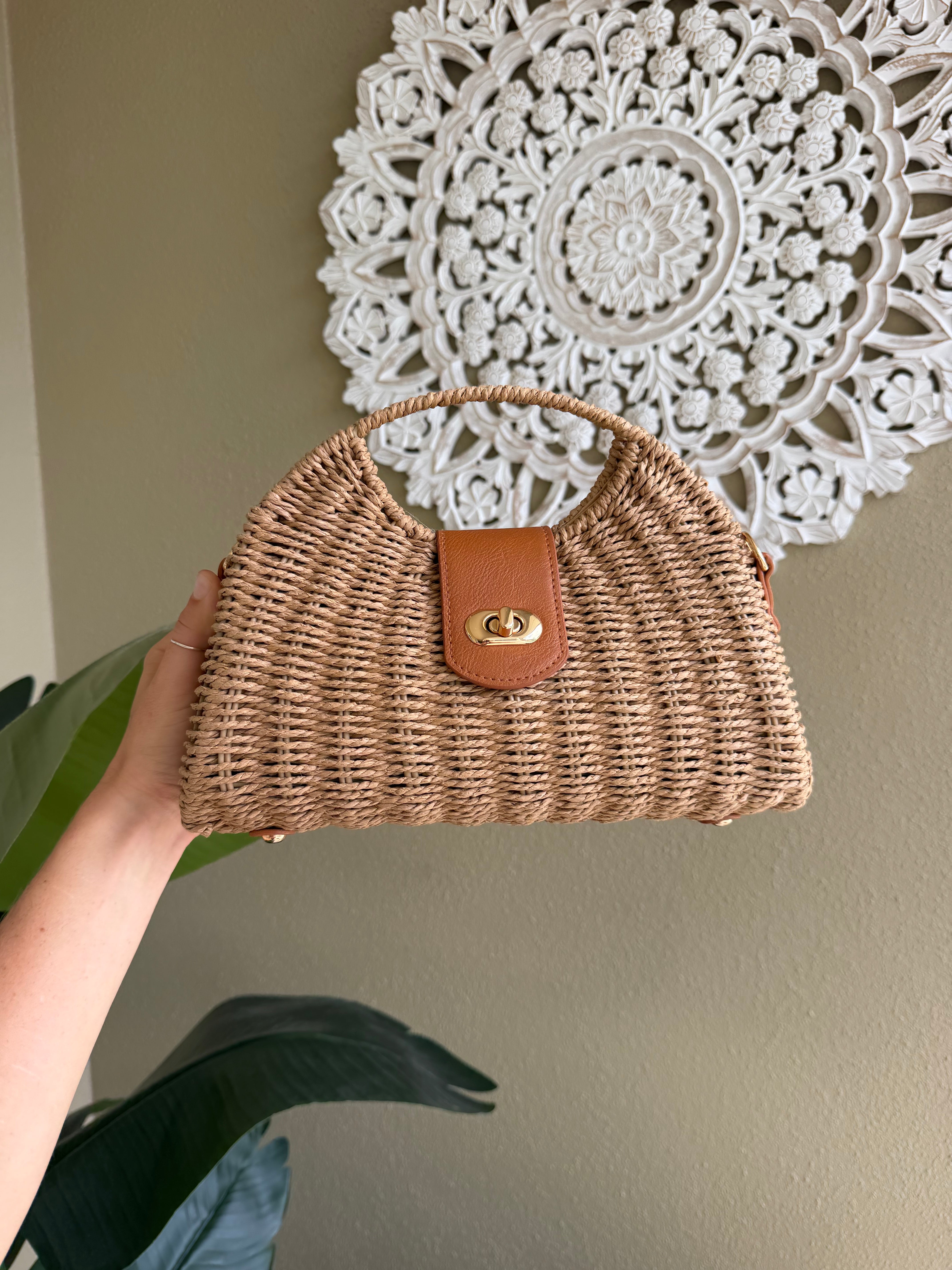 Nantucket Day Basket Bag Taupe