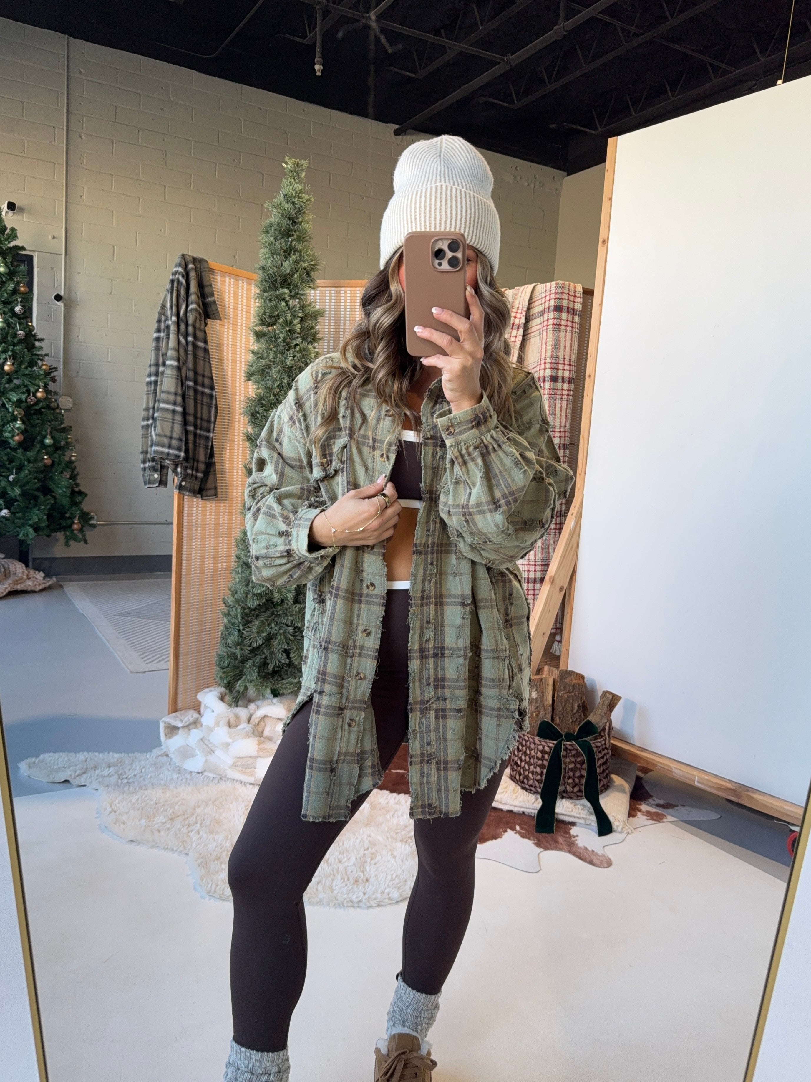 Whispering Pines Flannel Dusty Sage