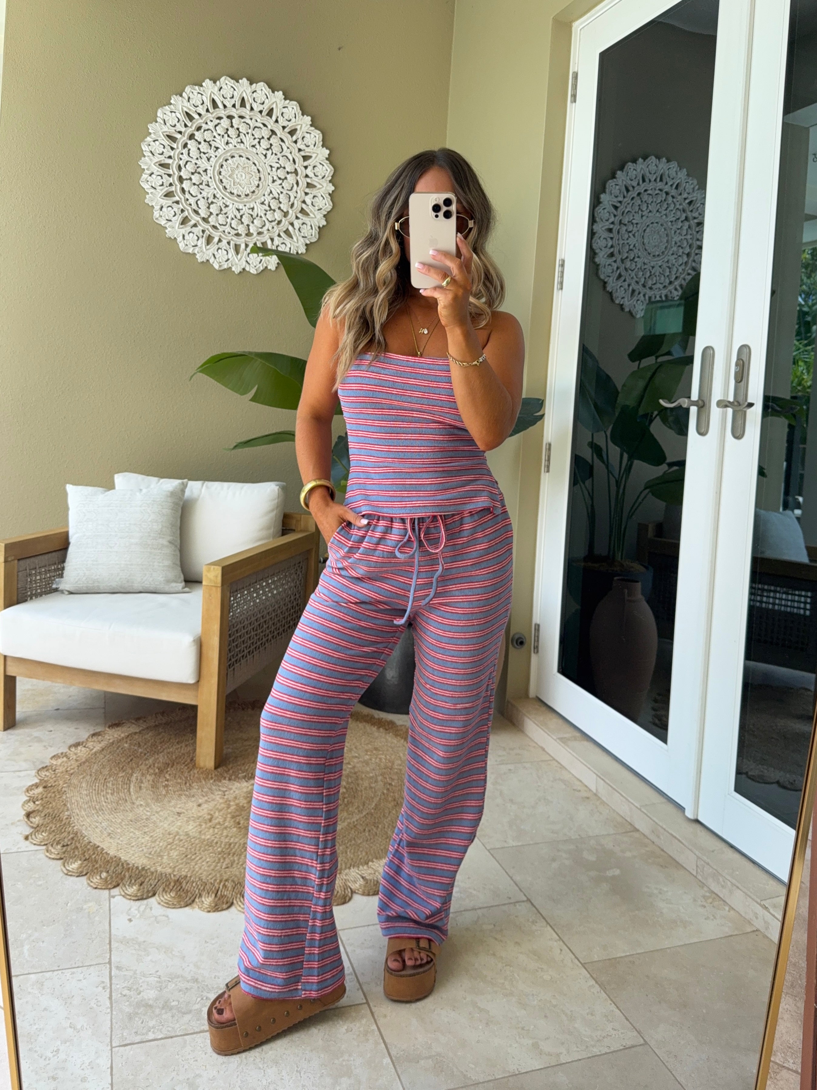 Americana Avenue Striped Set Blue Multi