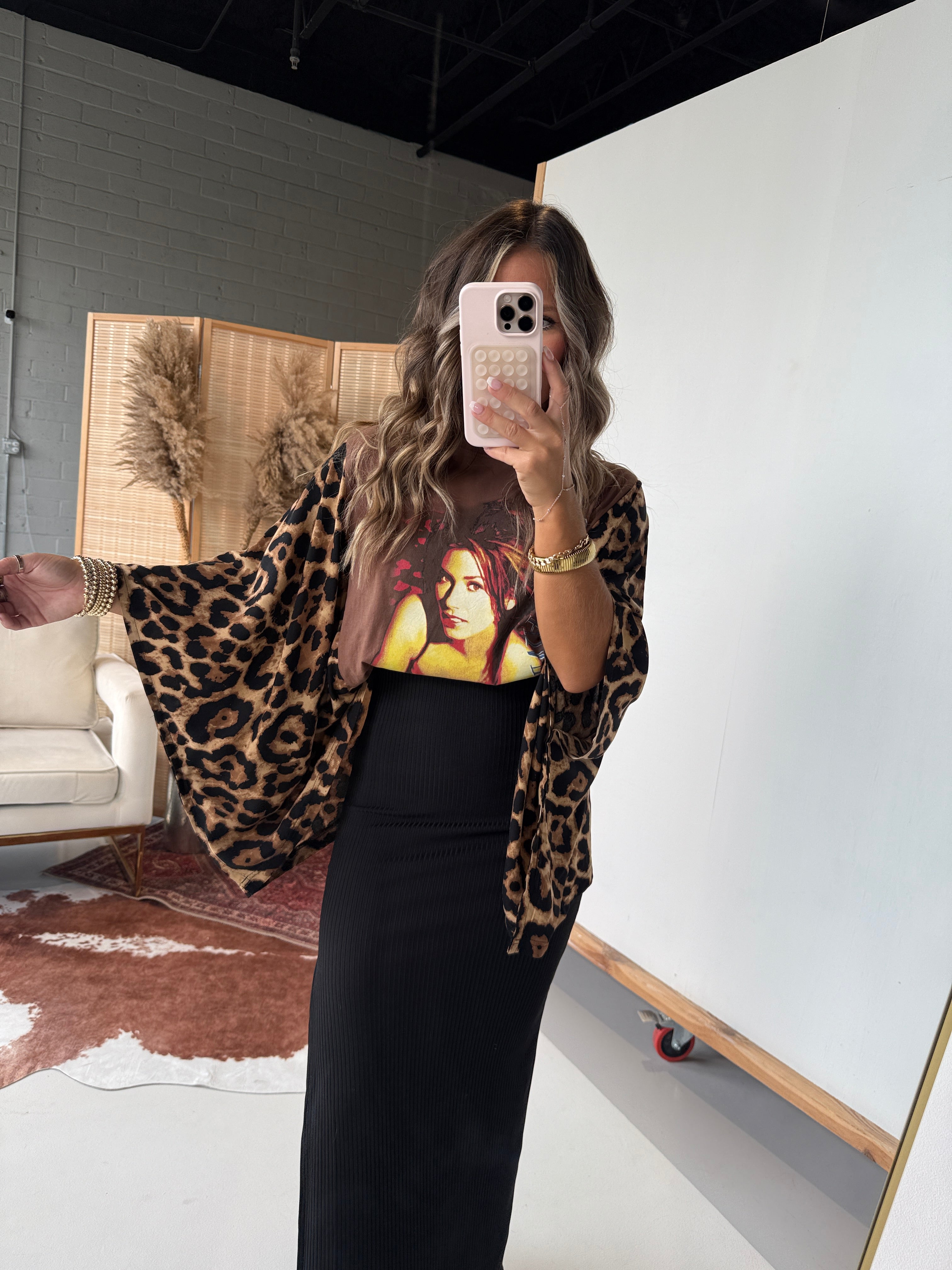Shania Twain Mix & Match Tee Brown Cheetah