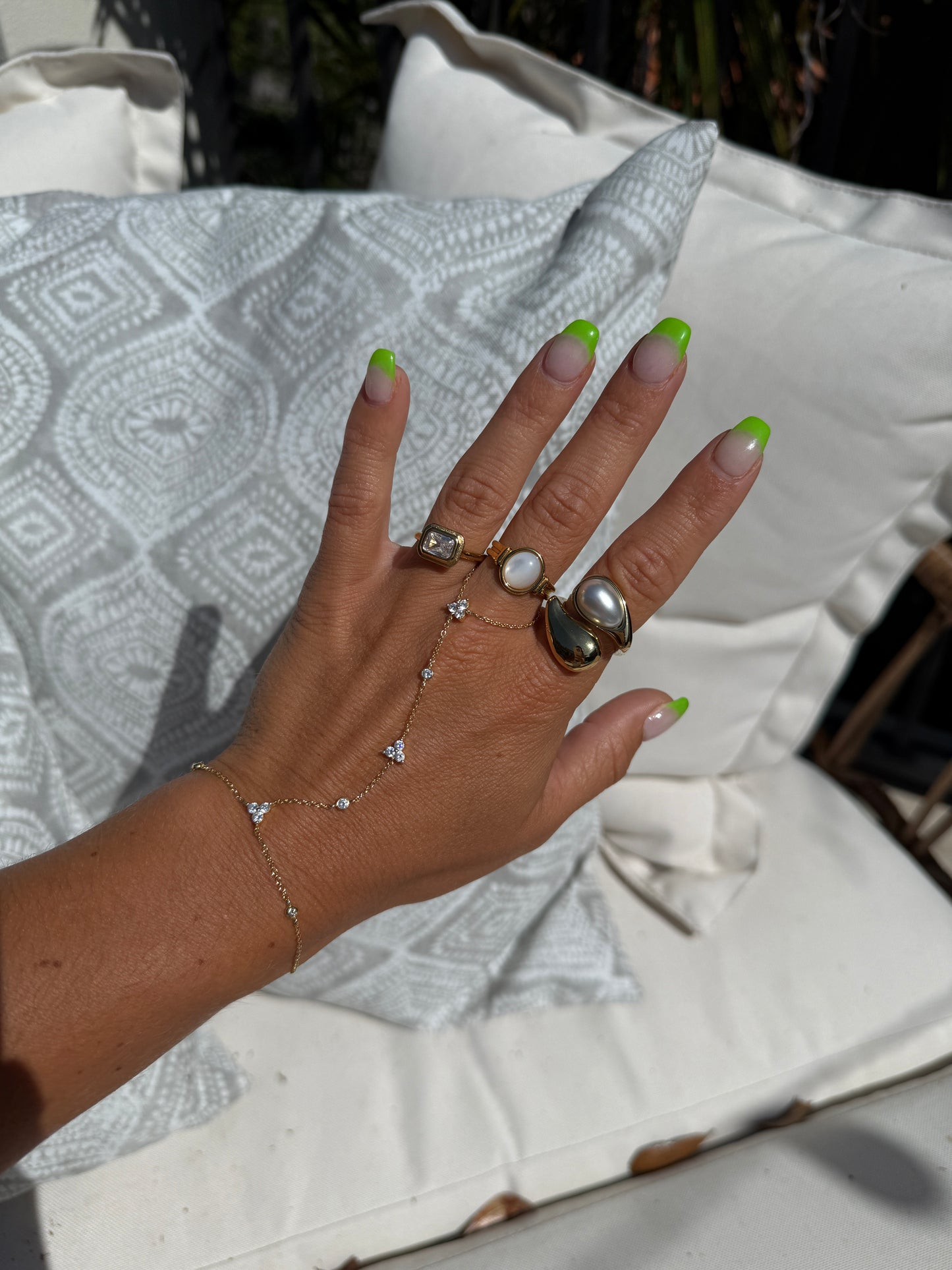 Lee Pearl Ring Gold