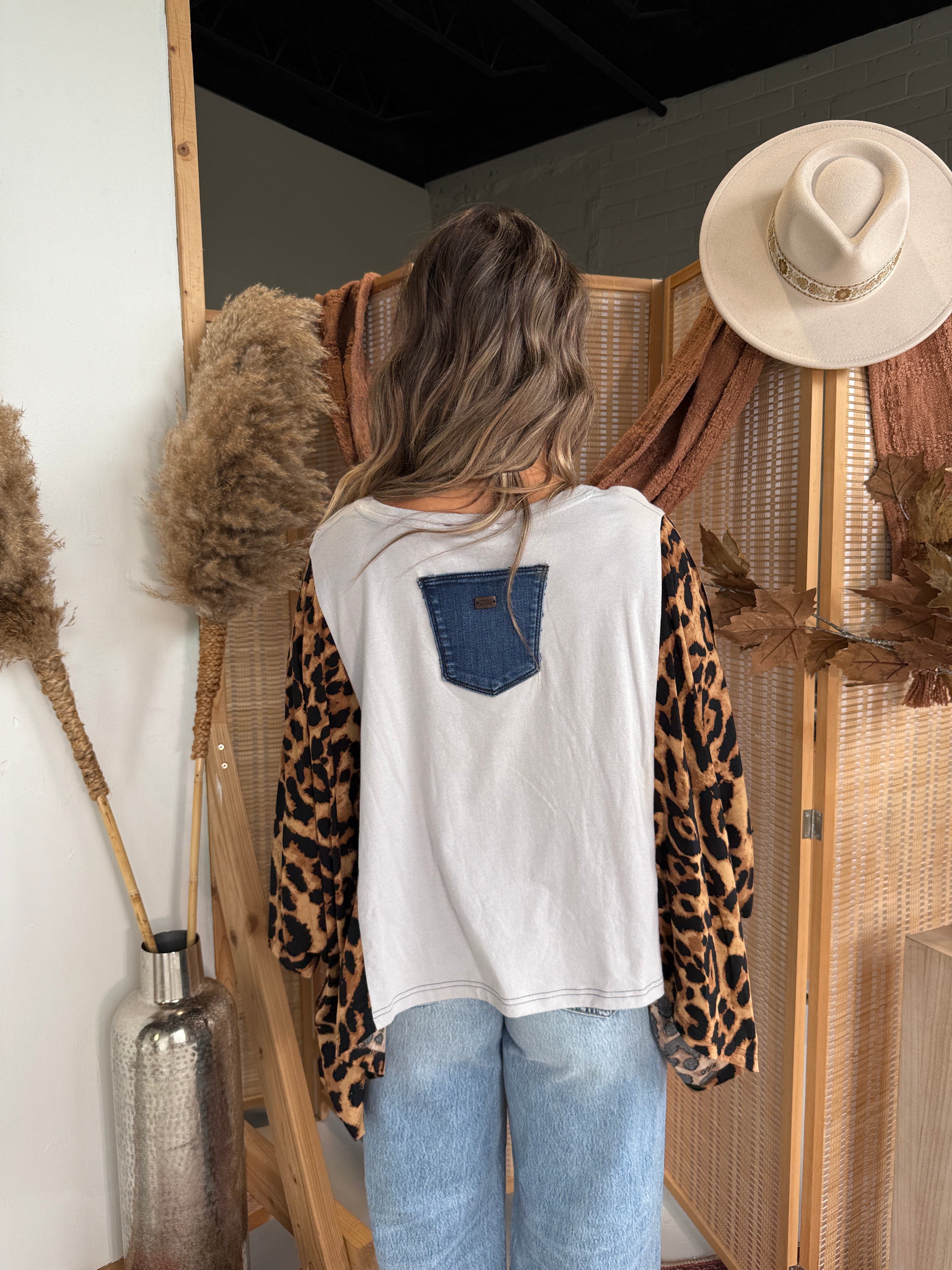 Shania Twain Mix & Match Tee Grey Cheetah