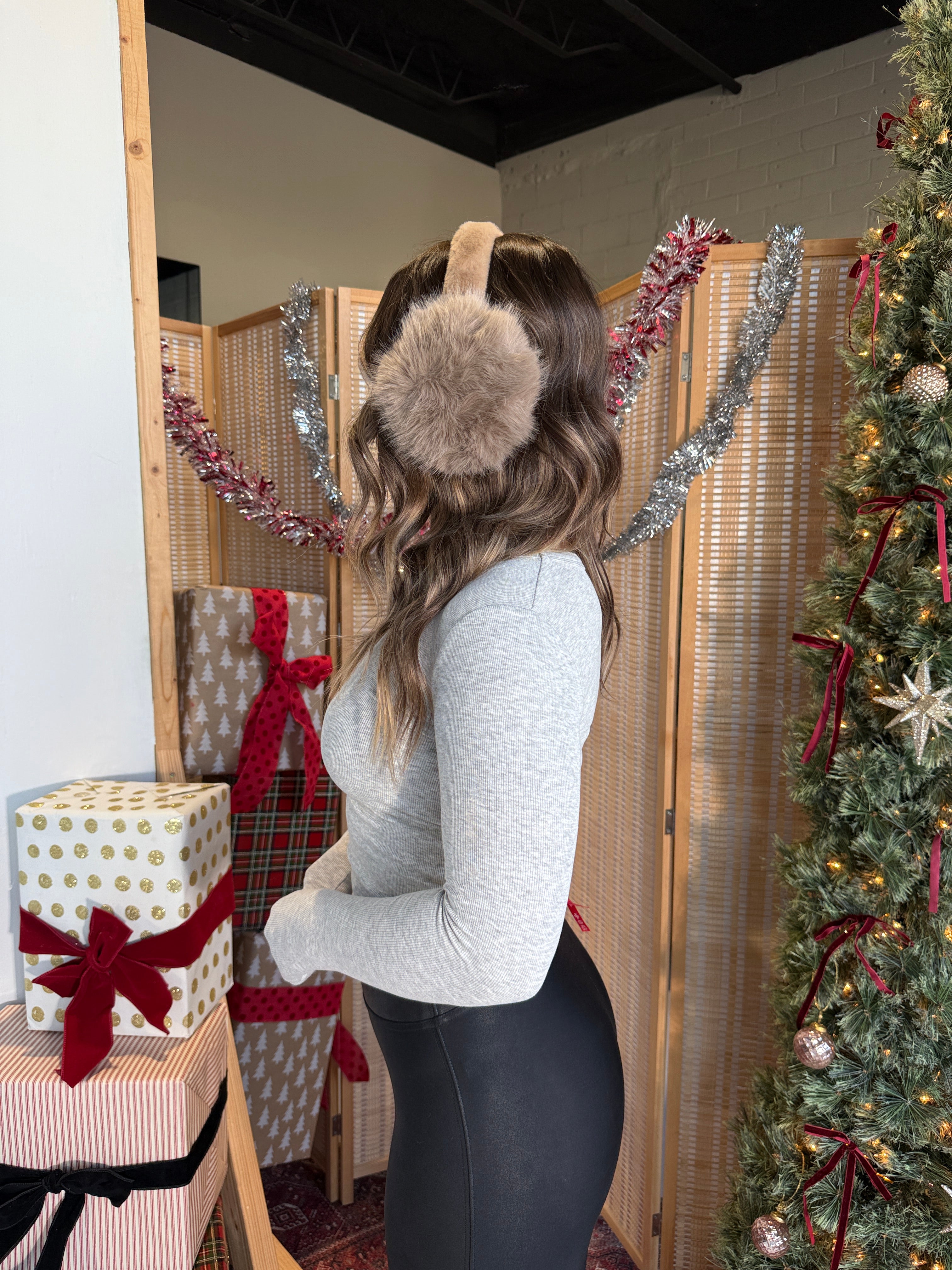 Let it Snow Faux Fur Earmuffs