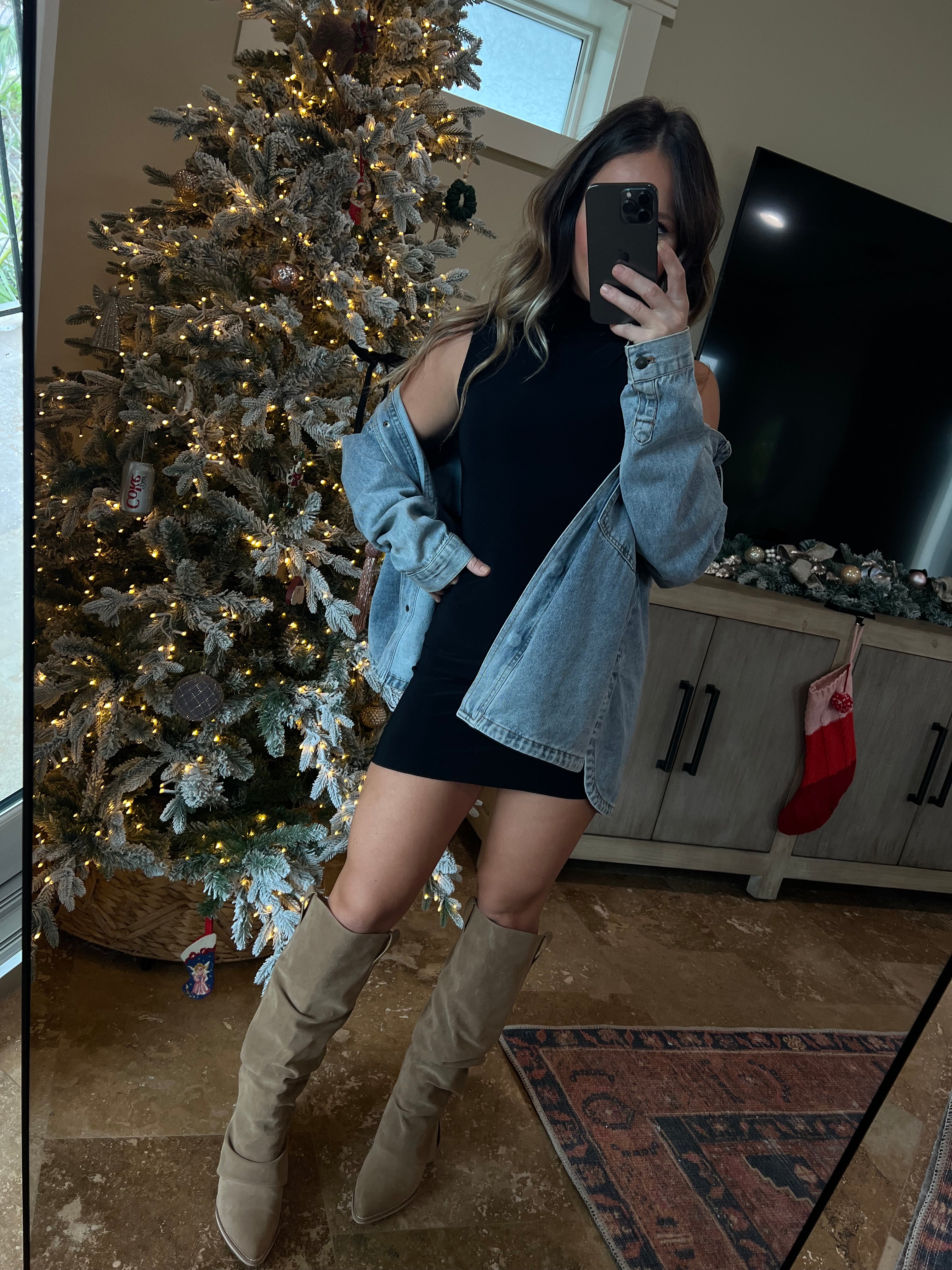 Cocktails with You Slinky Mini Dress Black